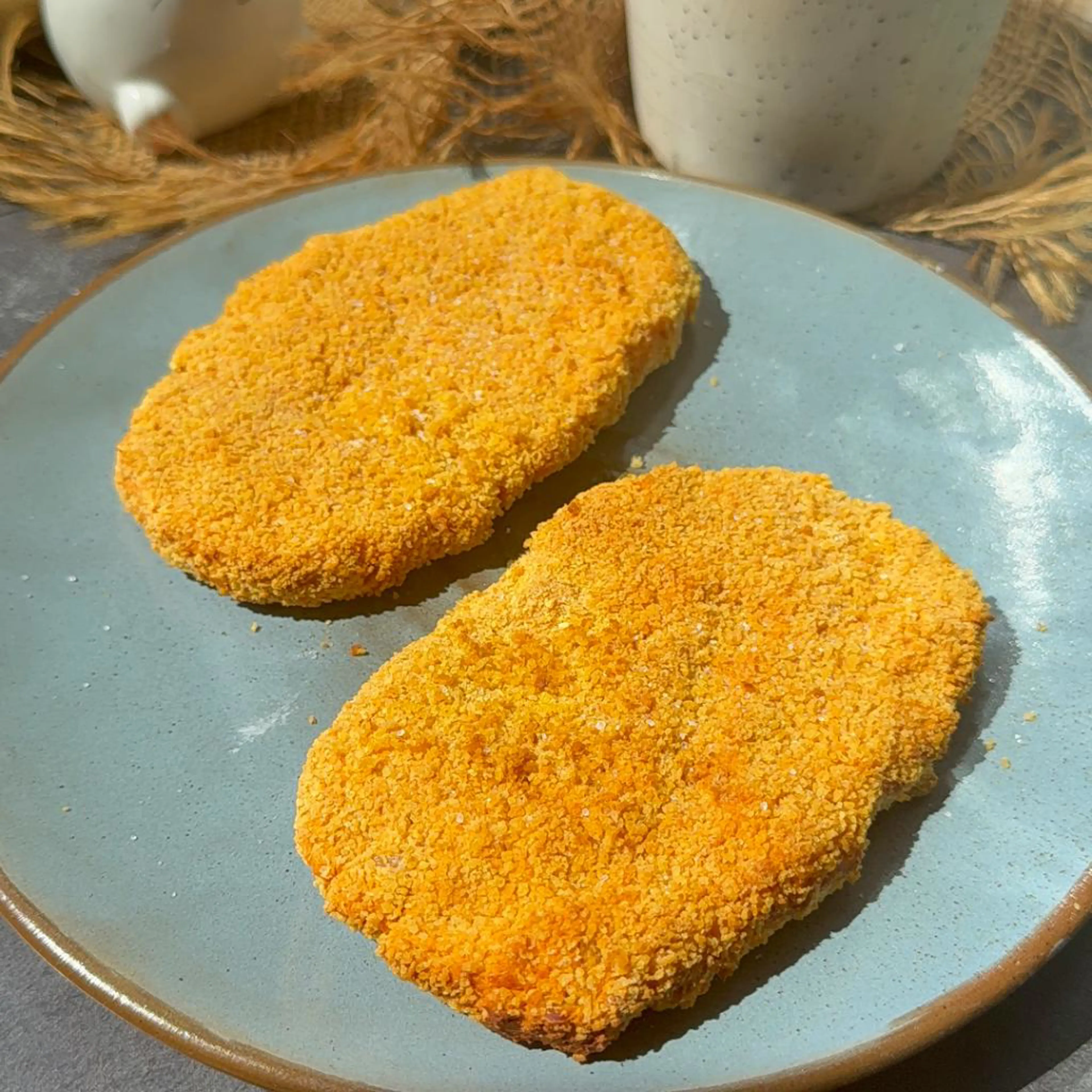 Vegane gluten- und laktosefreie Kotletts