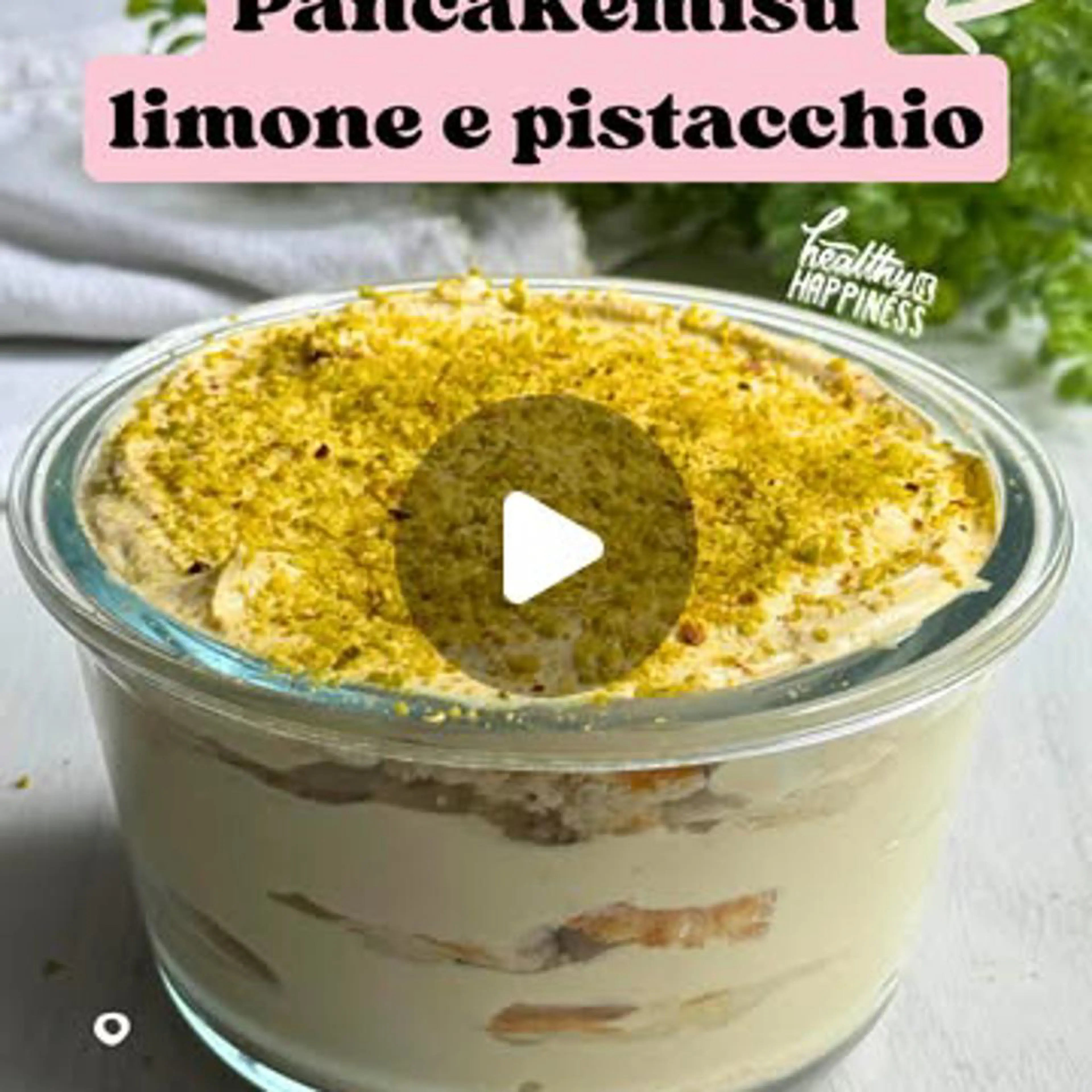 Leichter Pancakemisu mit Zitrone und Pistazie