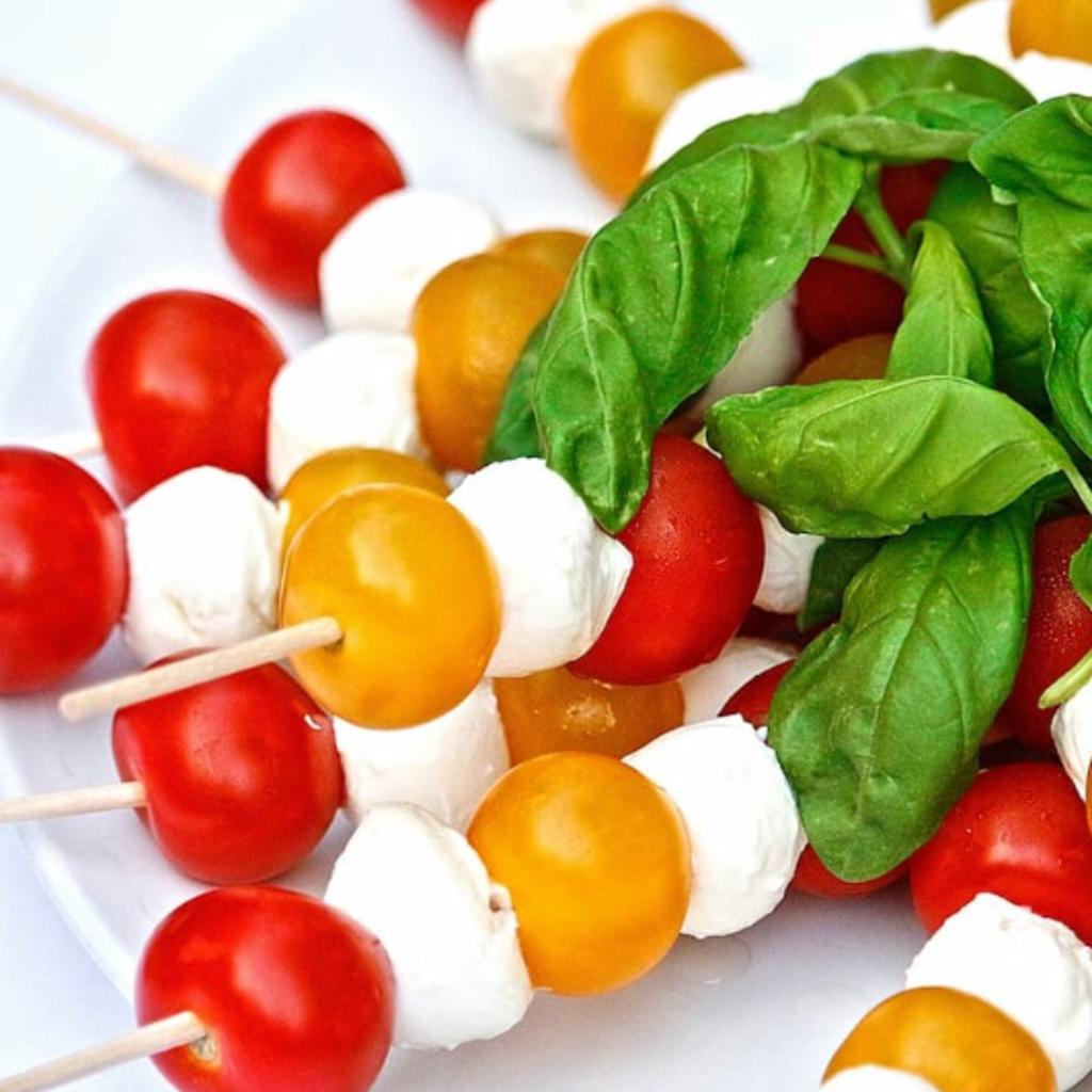 Spiedini di mozzarella
