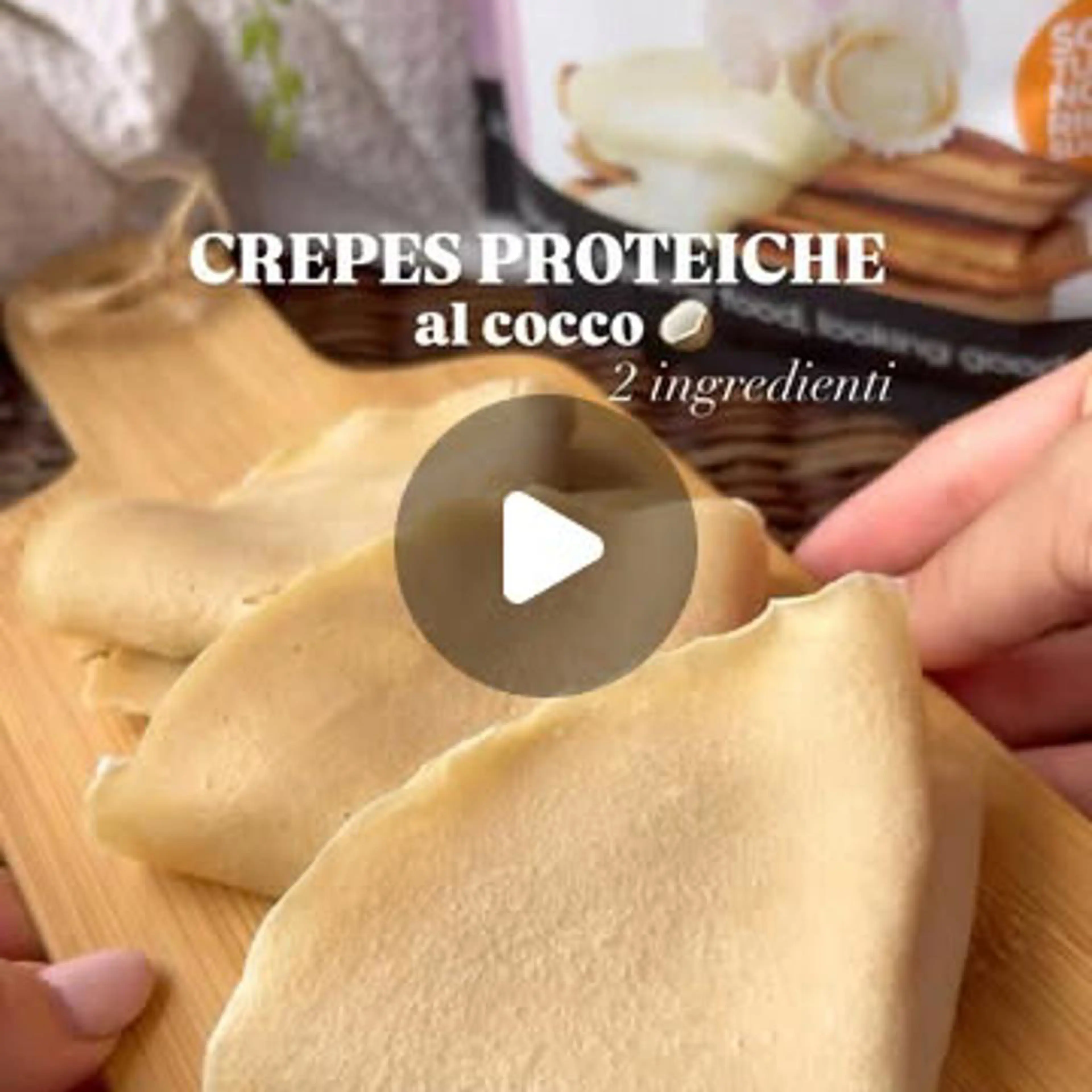 Protein coconut crepes