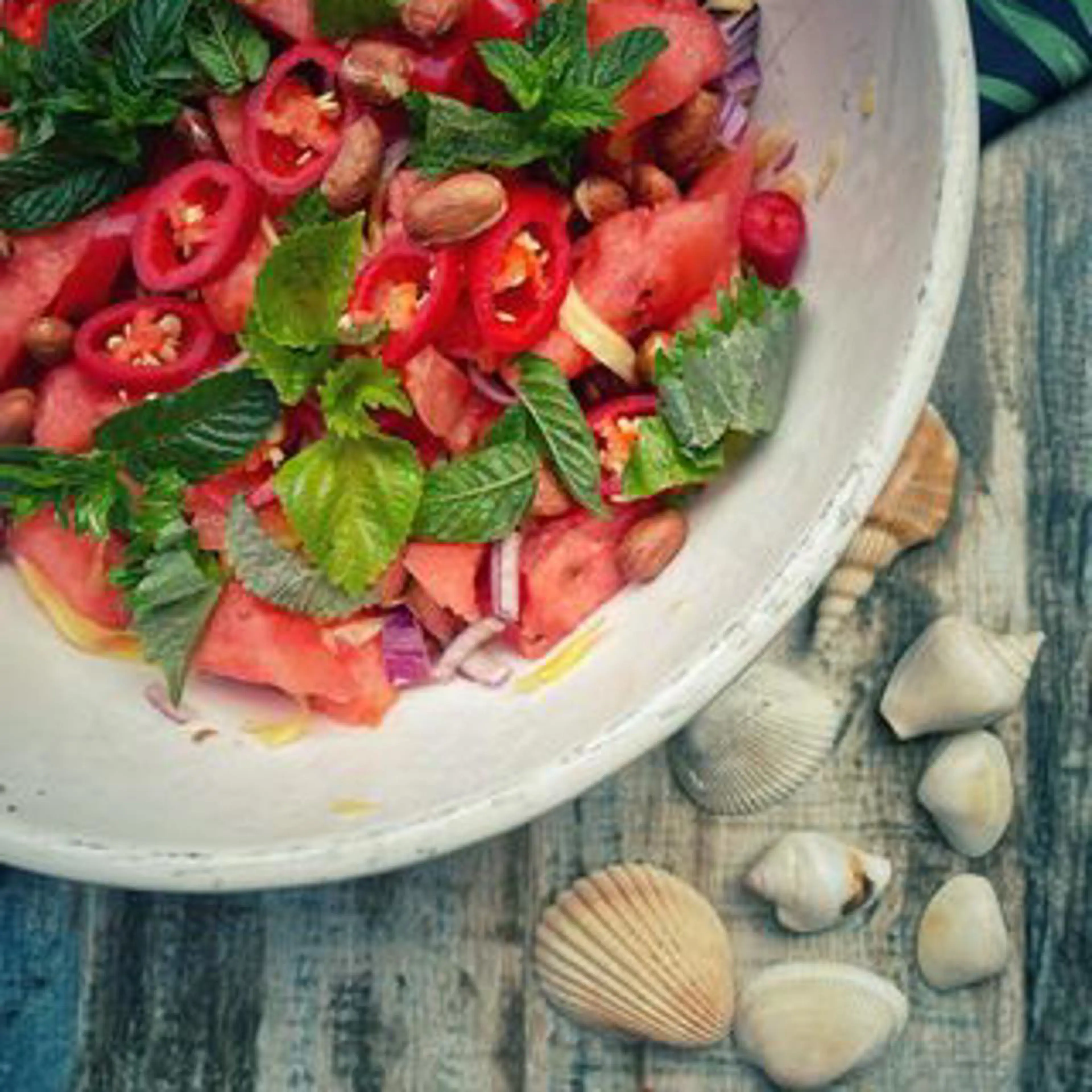 Thai watermelon salad
