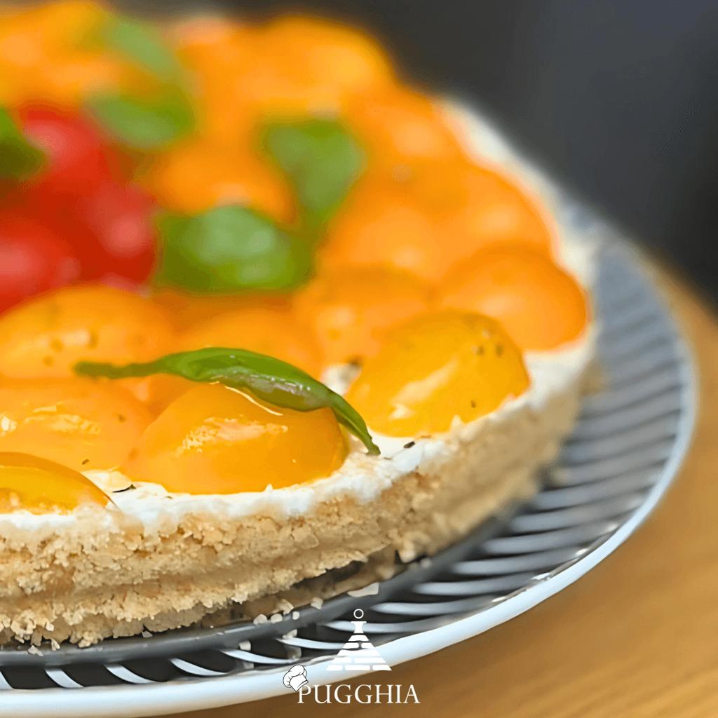 Salt cheesecake med taralli och extra jungfruolja