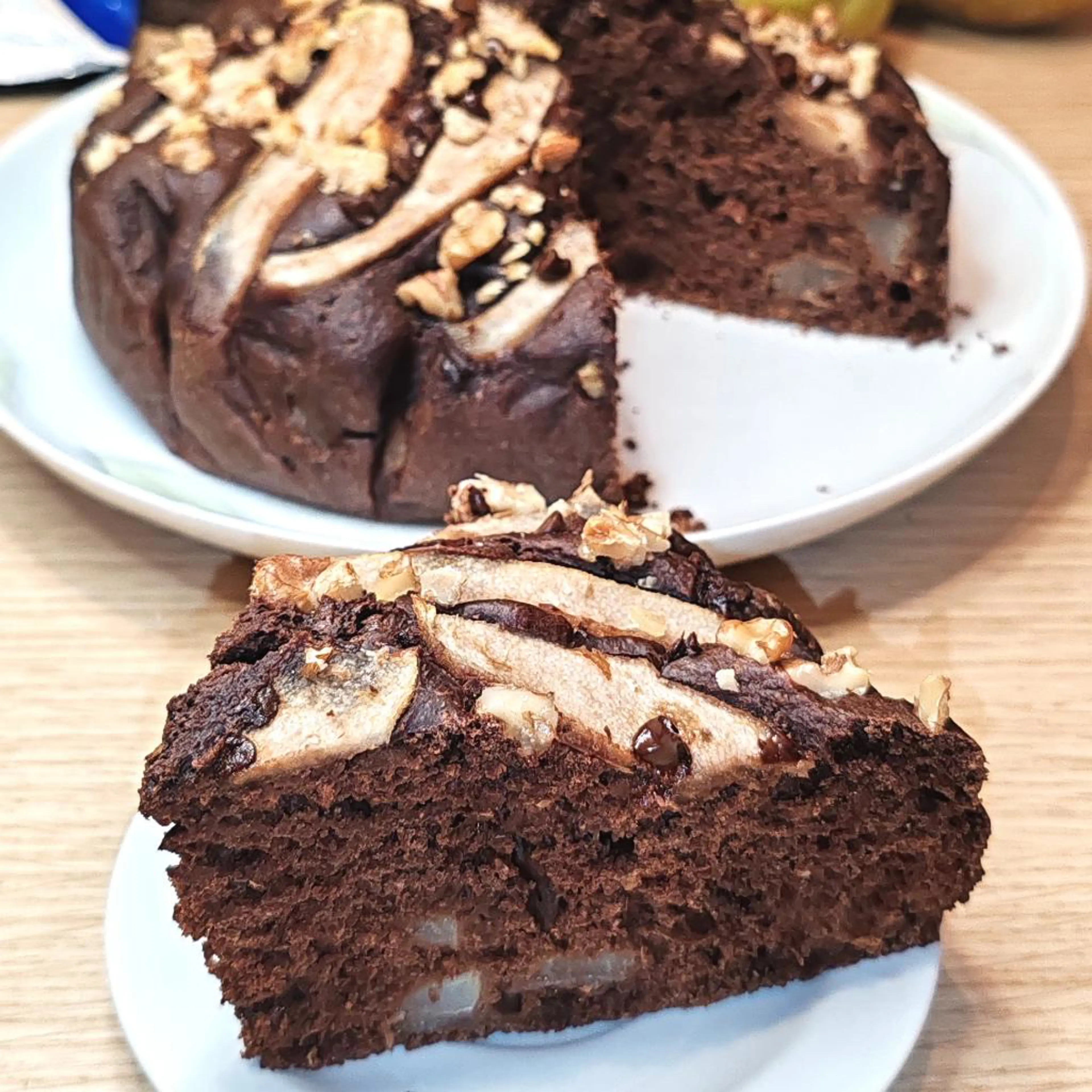Gâteau aux poires et au chocolat