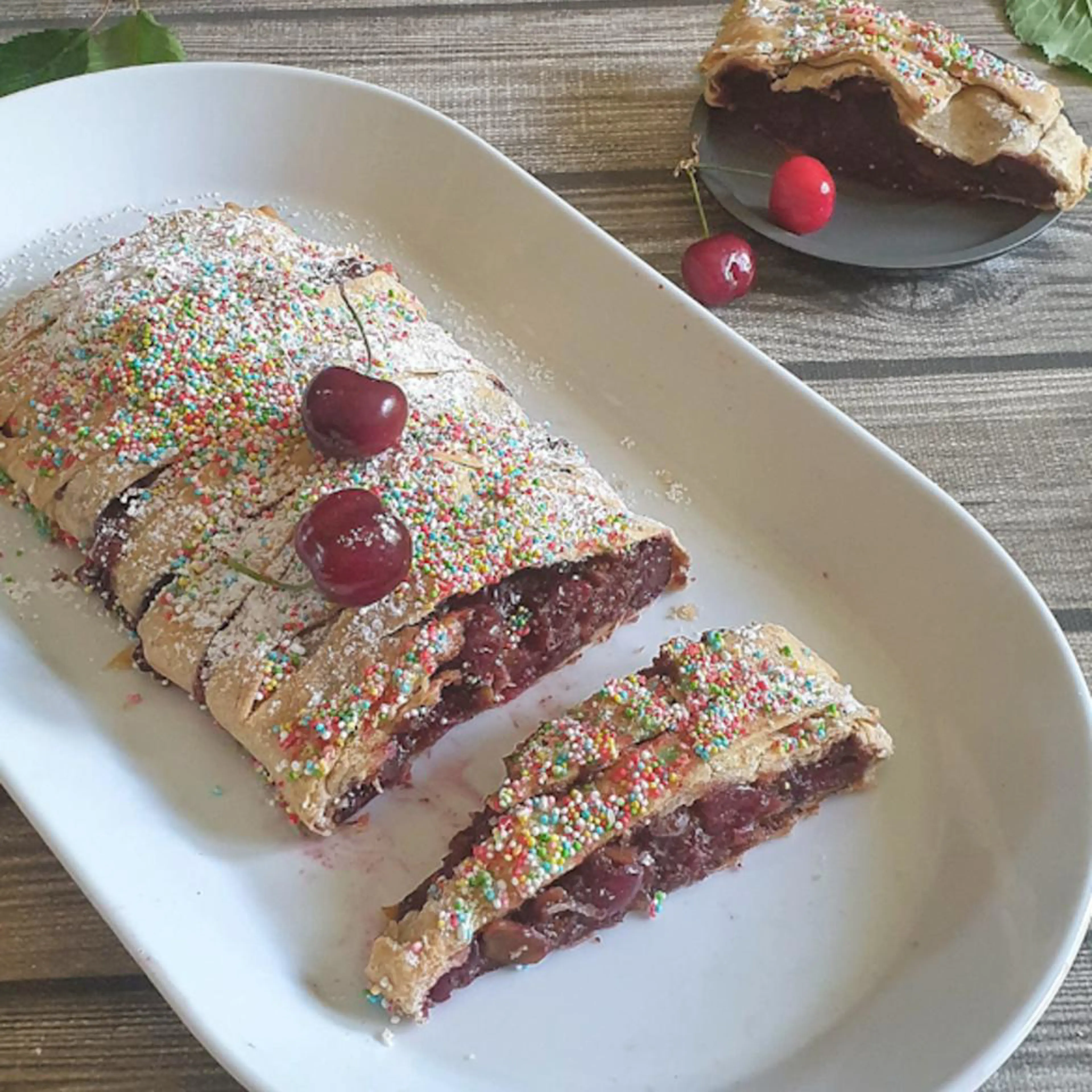 Cherry strudel