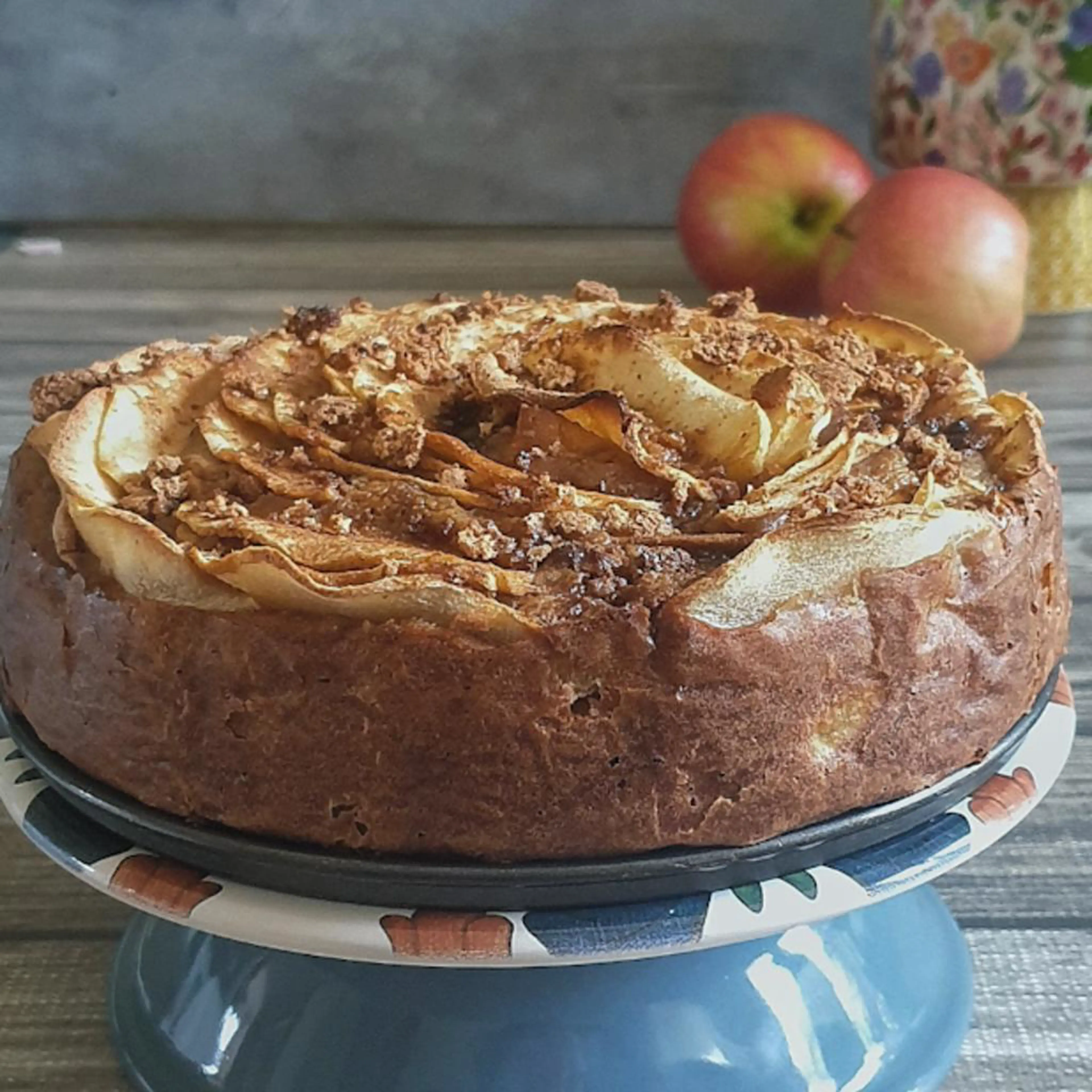 Bolo strudel de maçã