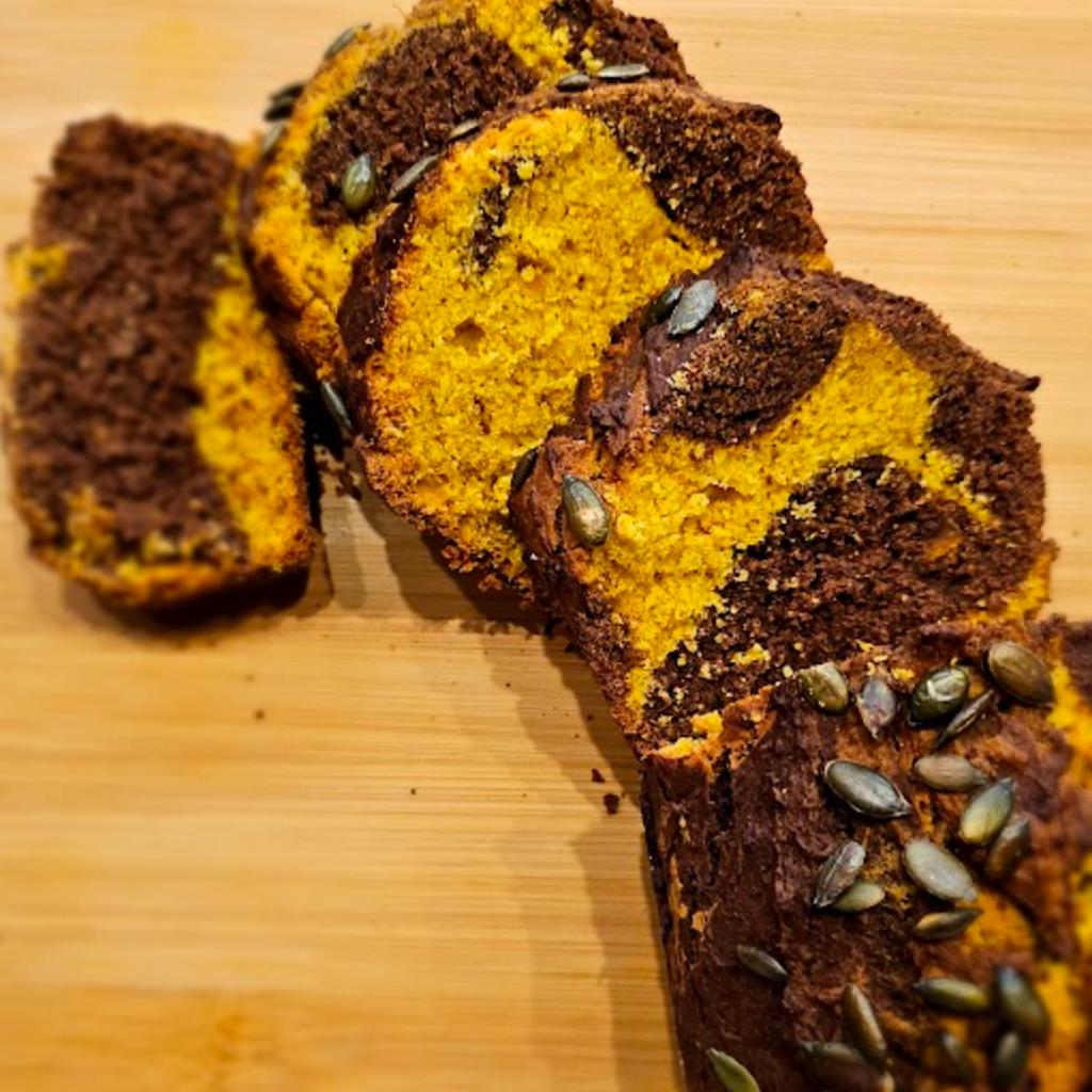 Plumcake alla zucca senza glutine con cacao