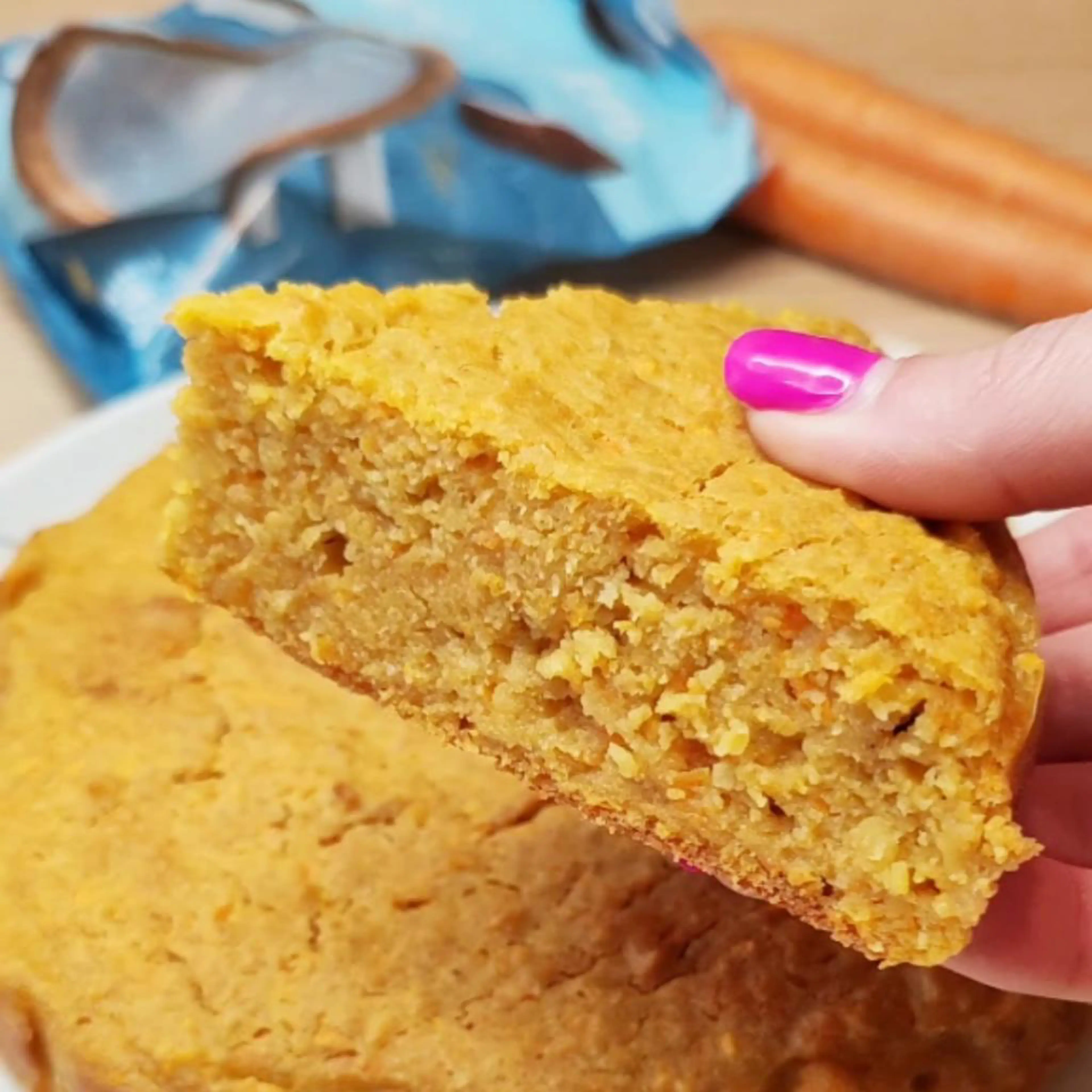 Gâteau carottes et noix de coco