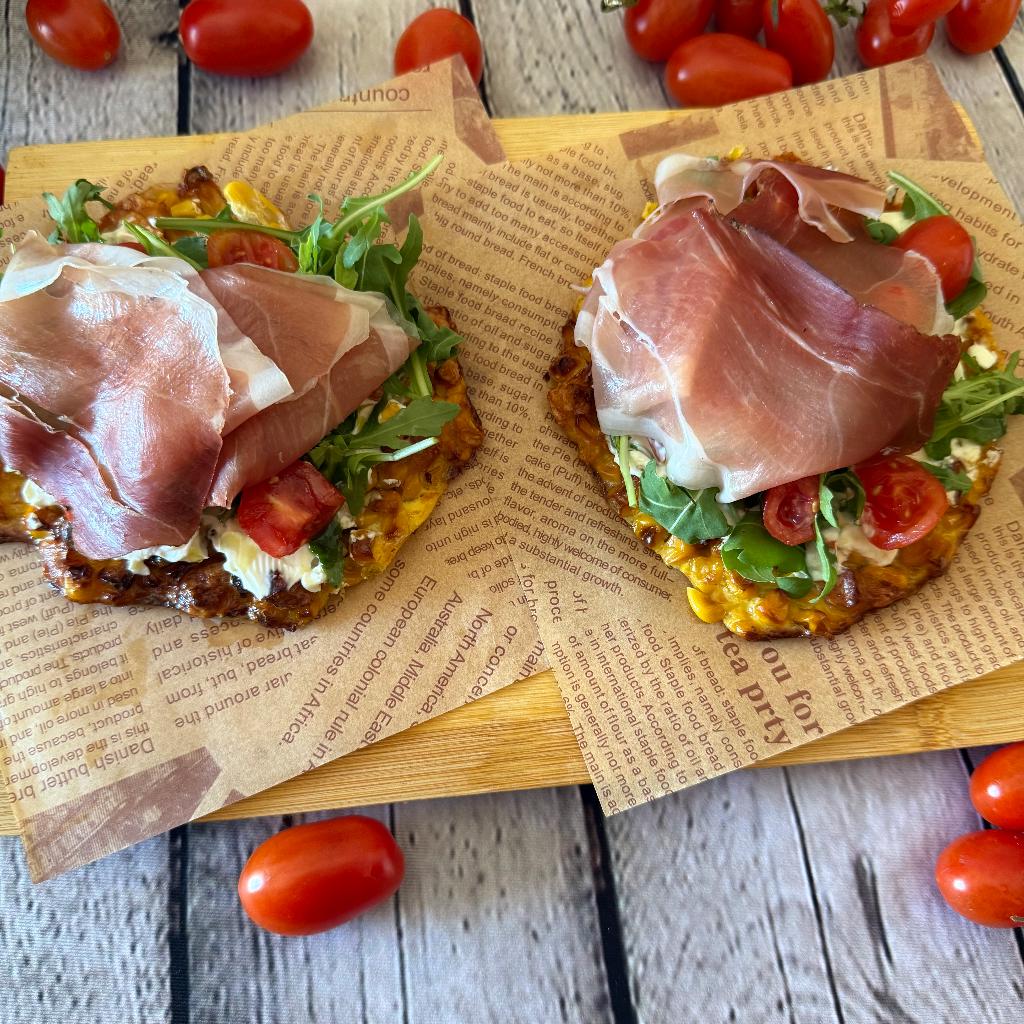 Krispiga majsgyllen utan mjöl i airfryer