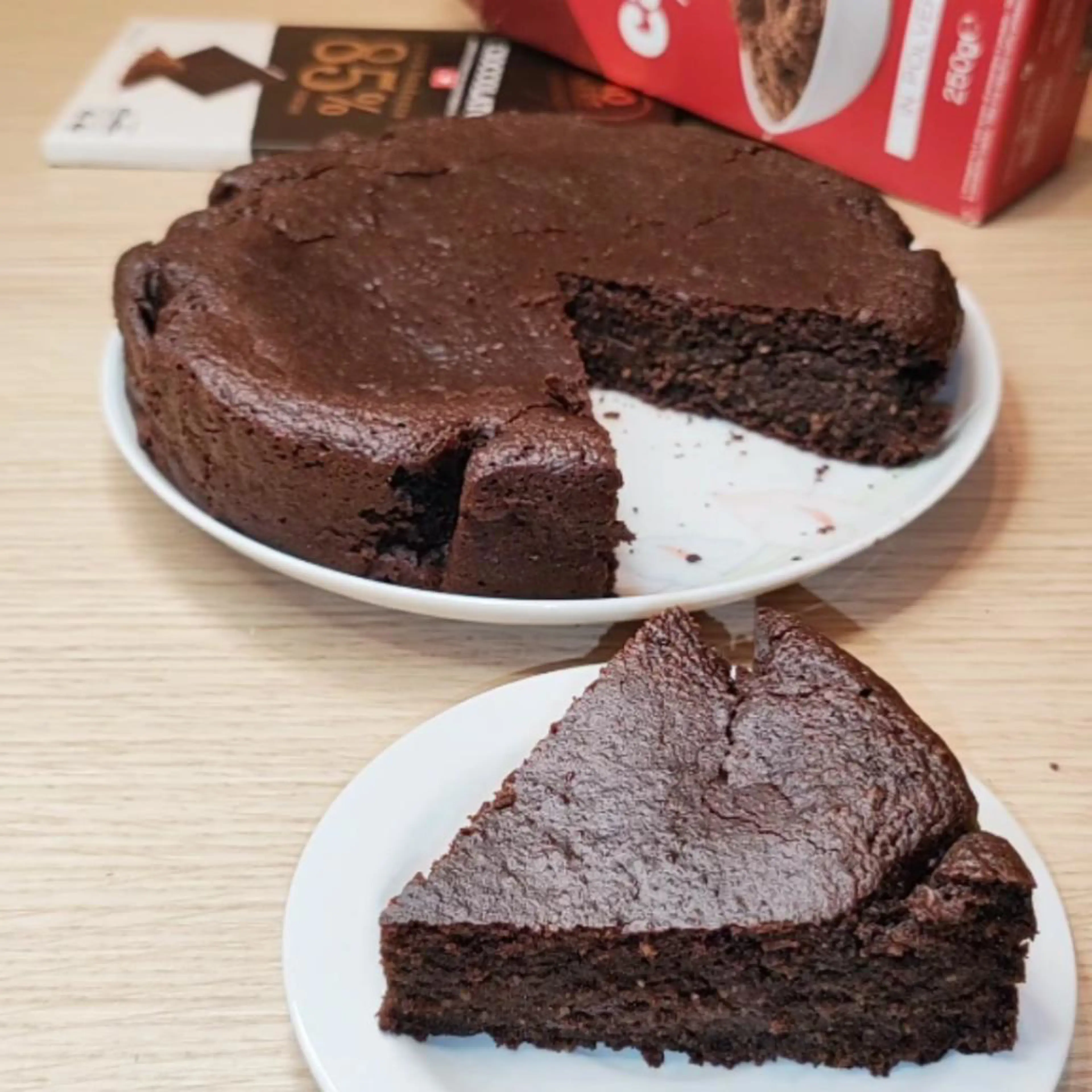 Gâteau caprese vegan