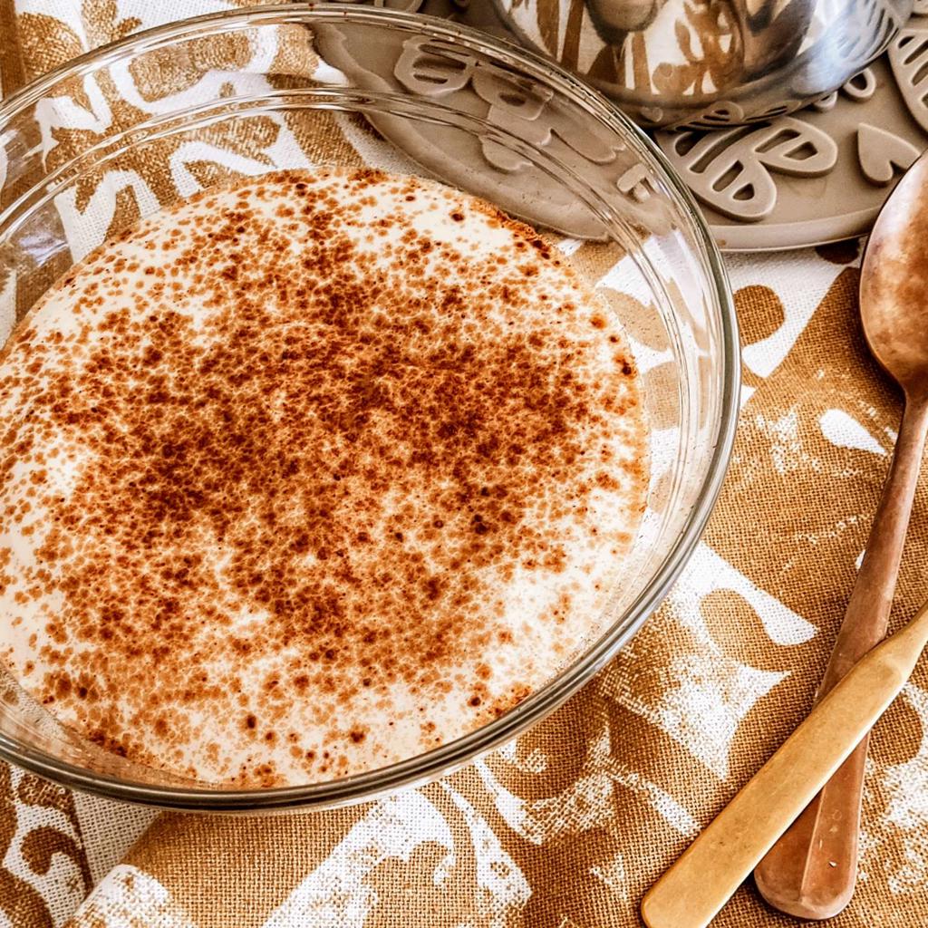زبادي الصويا بالكابتشينو