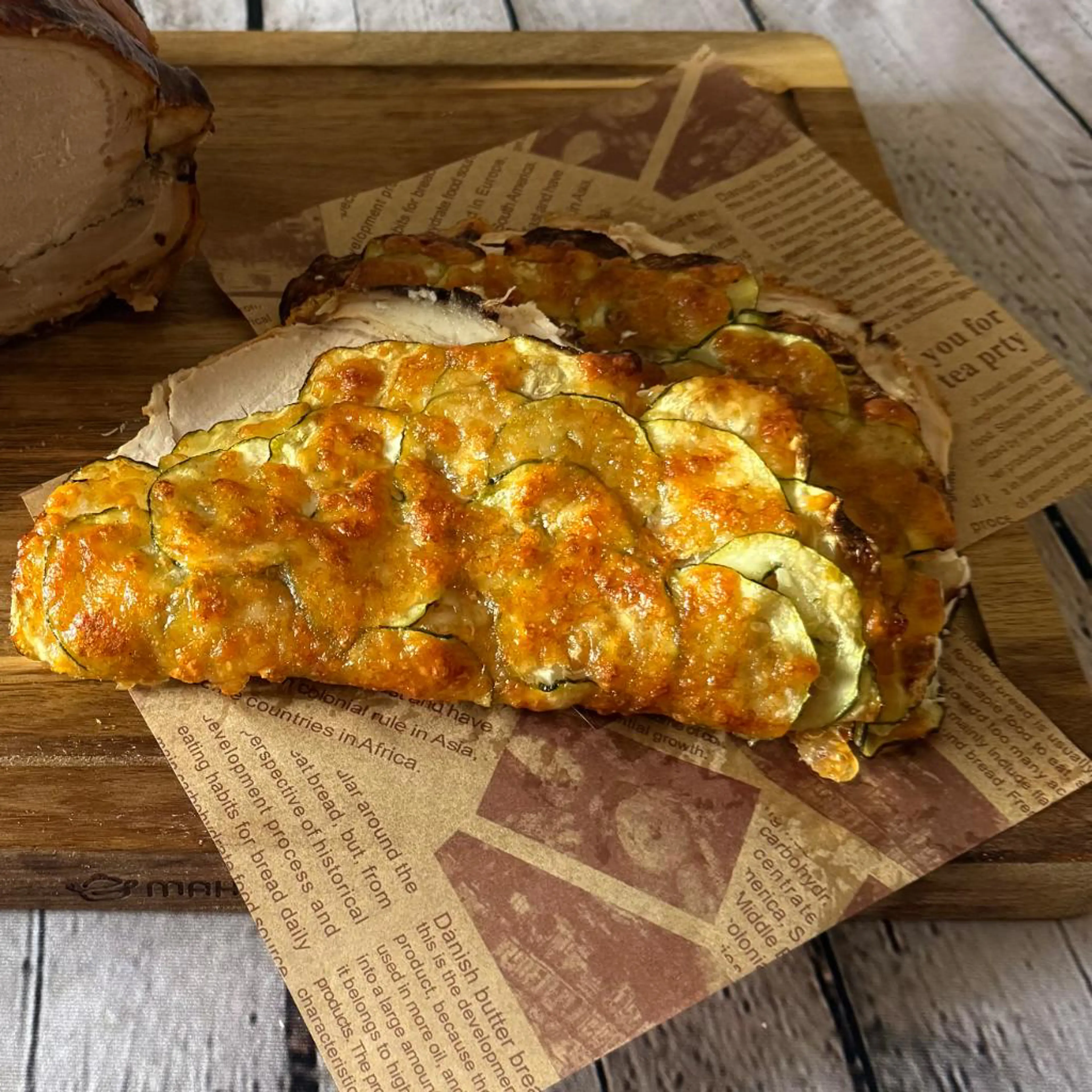 Flourless zucchini piadina