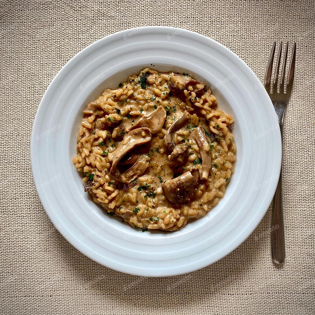 Kuzu Mantarı Risotto