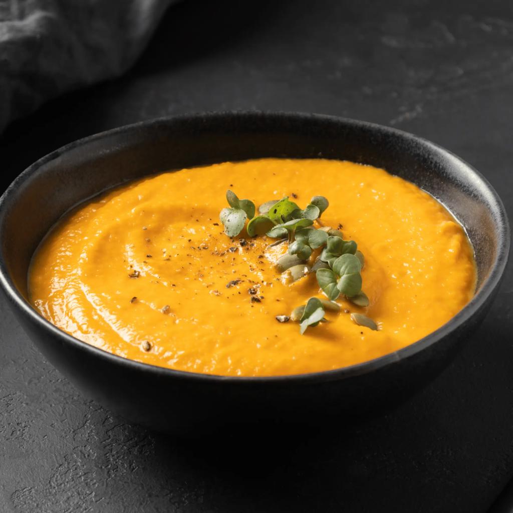 Zuppa di zucca alla birra ambrata