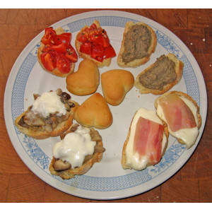 Bruschetta csirkemájjal