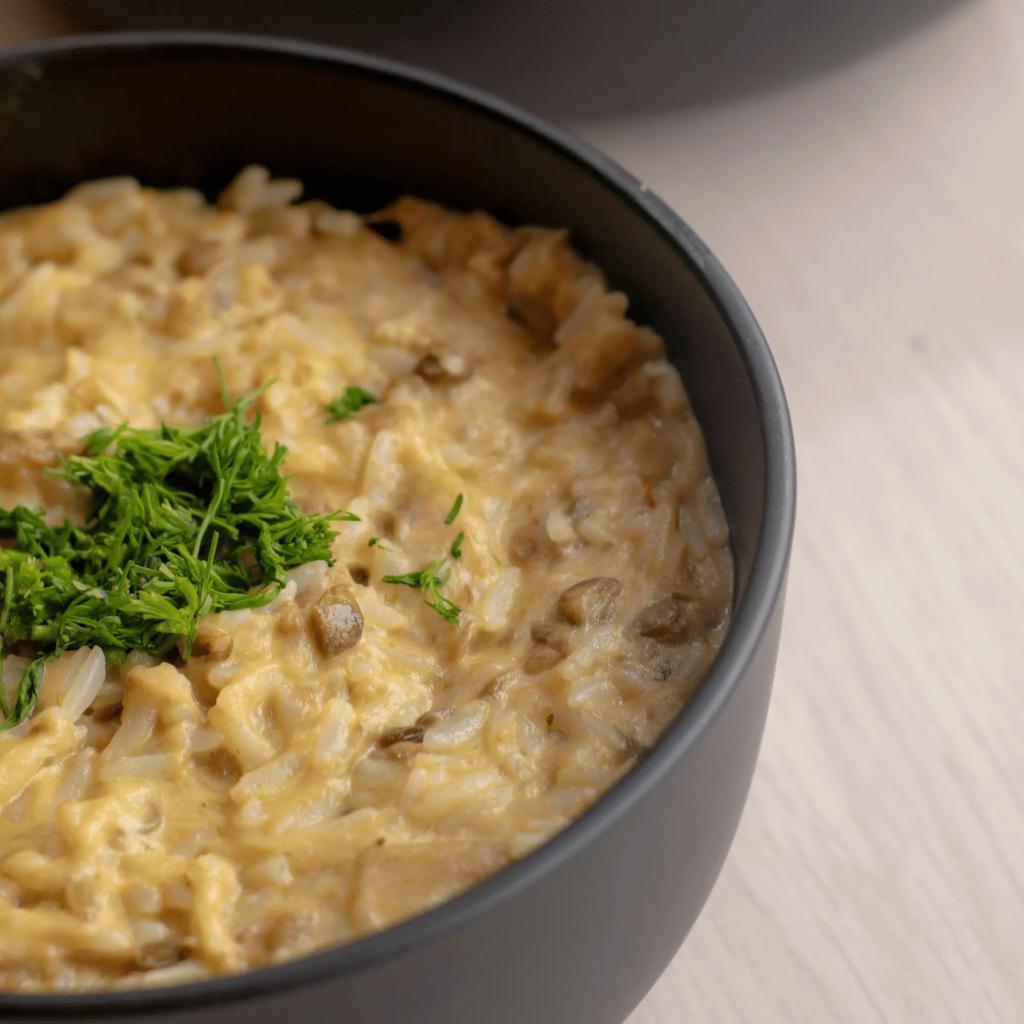 Risotto alla birra con salsiccia e pecorino