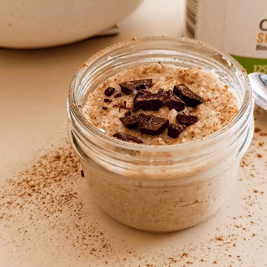 Porridge zonder weken vegan smaak moka