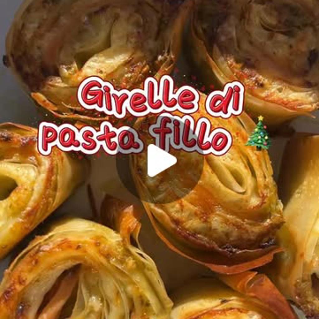 Girelle di pasta fillo con pesto, formaggio e salmone affumicato