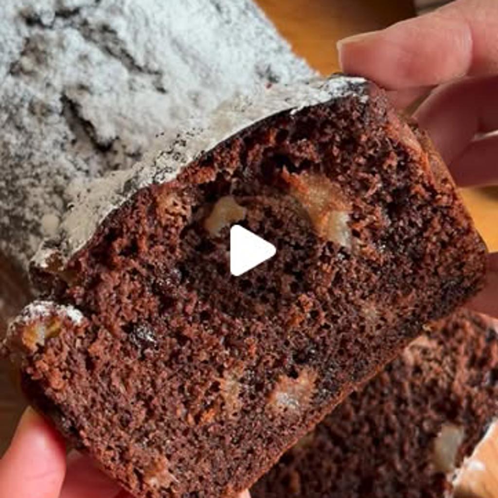 Plumcake pere e cioccolato