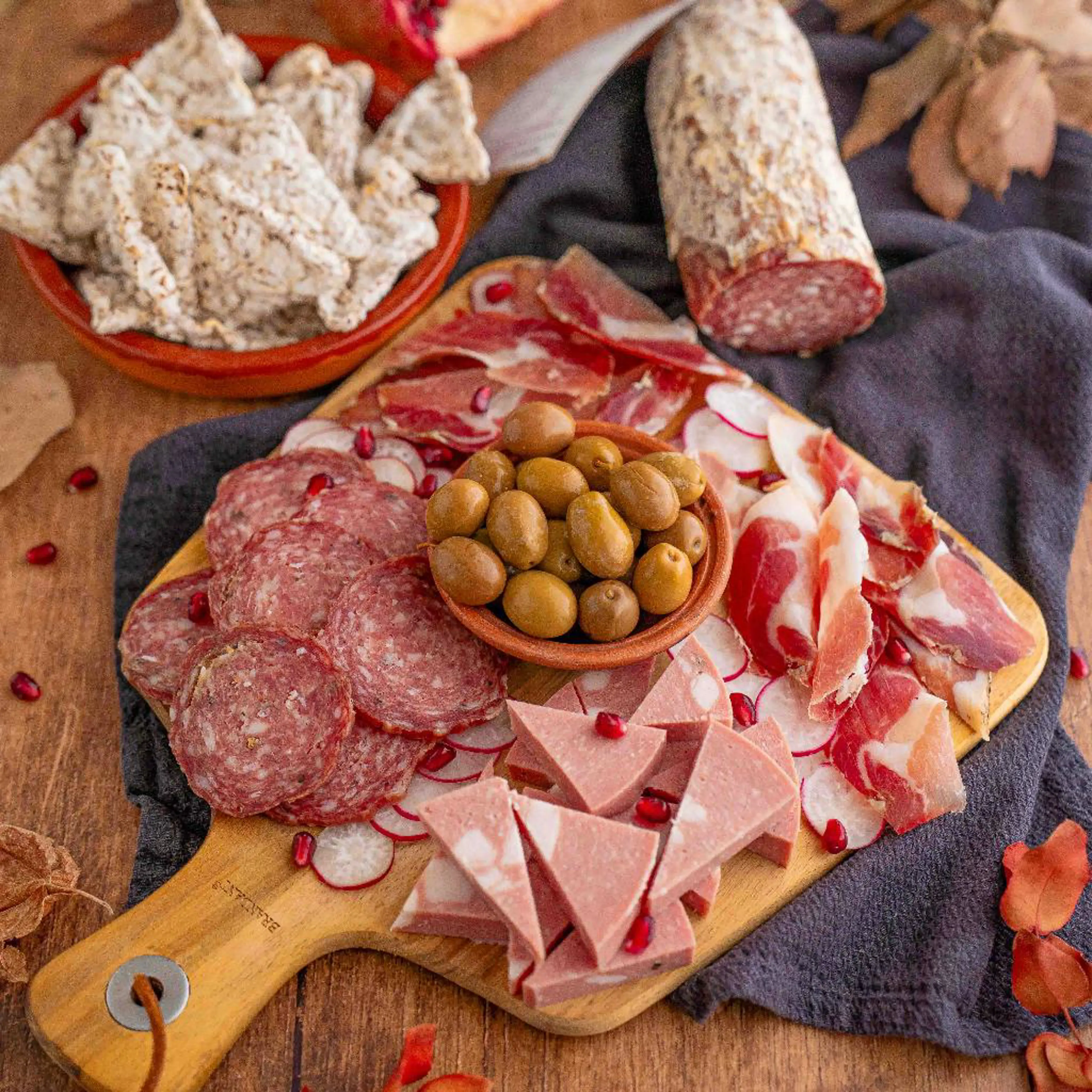 Tuscan cured meats board