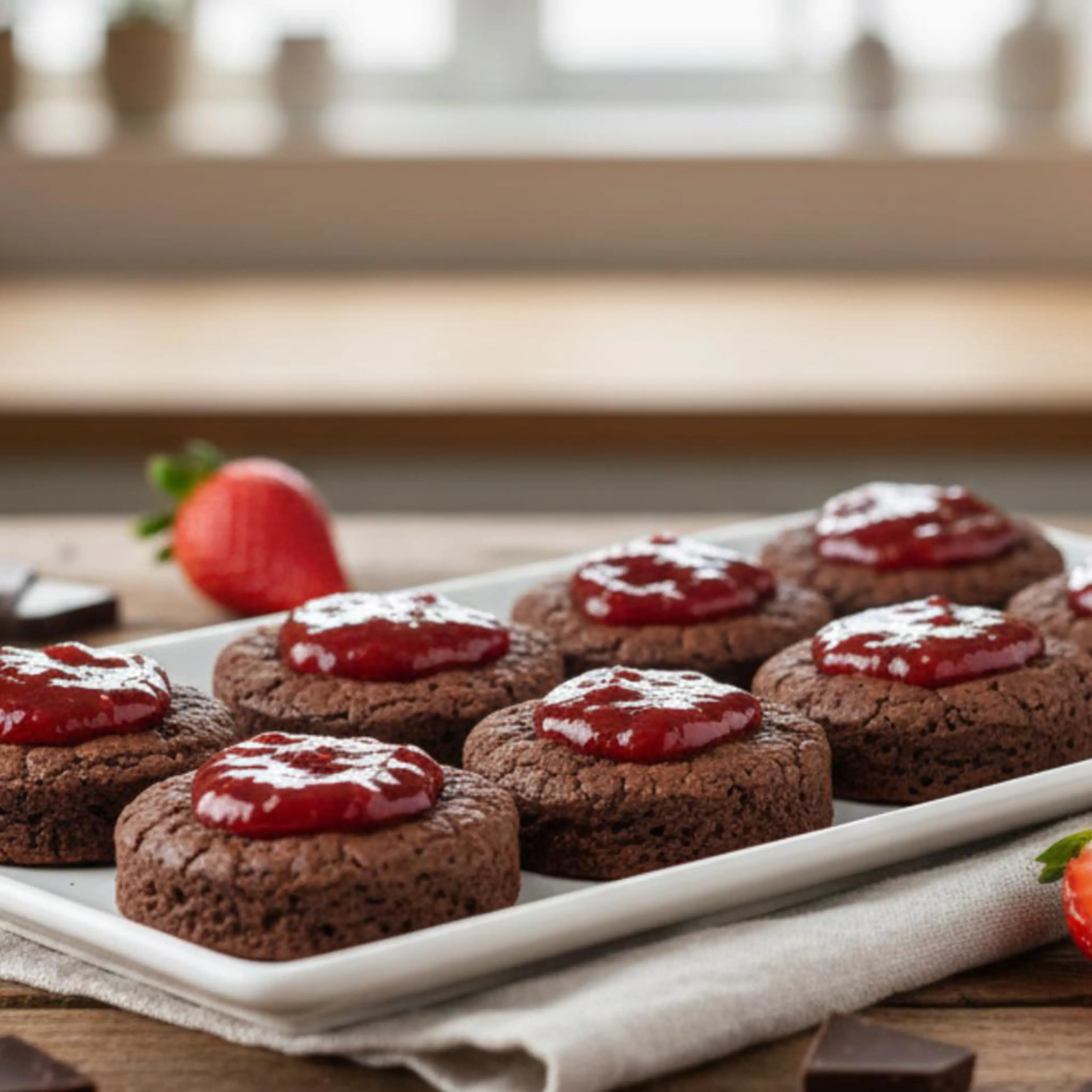 Mini proteïne brownies