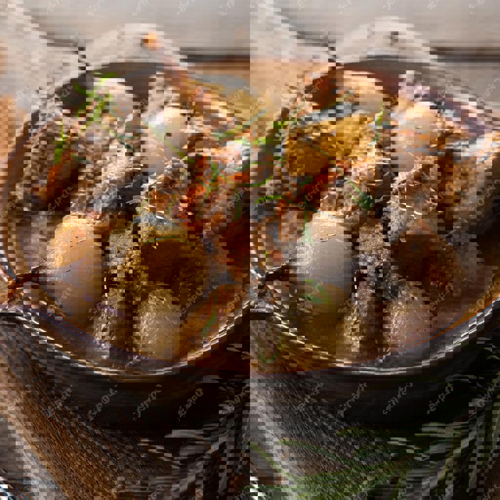 Agnello al forno con lampascioni