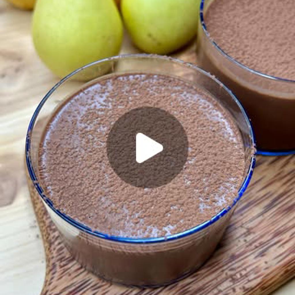 Mousse choklad och päron