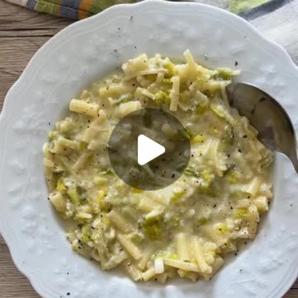 Pasta cremosa al porro