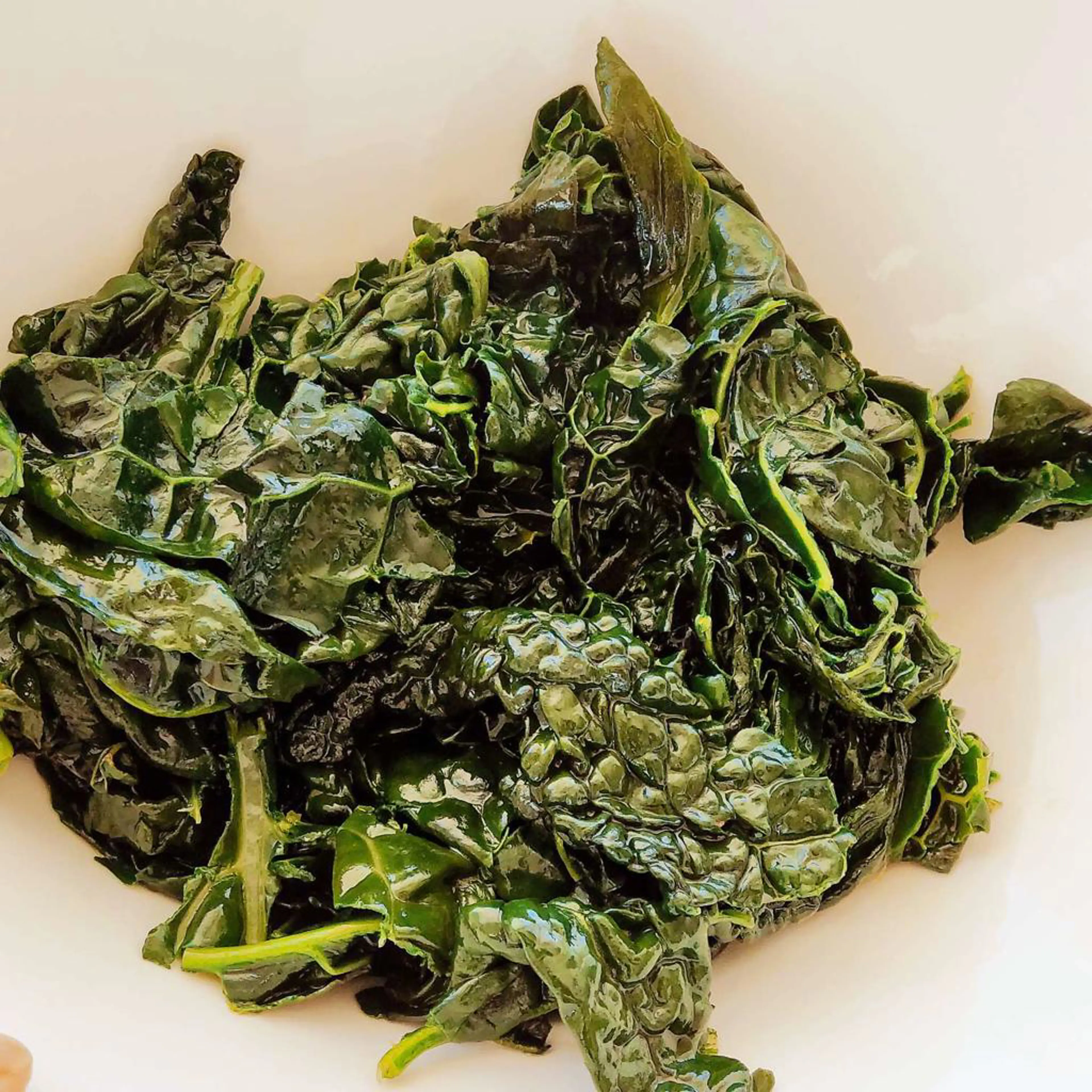 Sautéed black kale