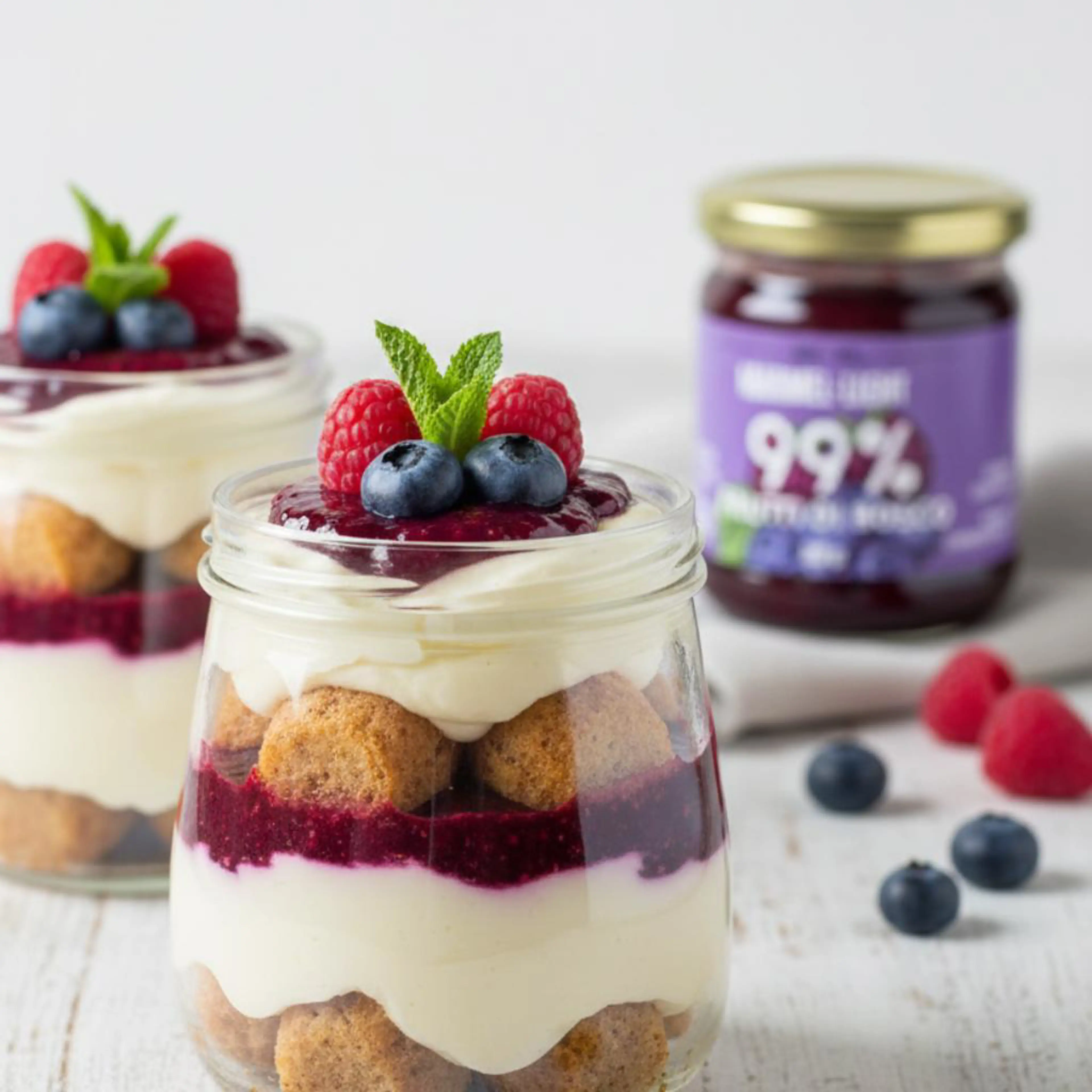 Tiramisu in a jar (egg-free)