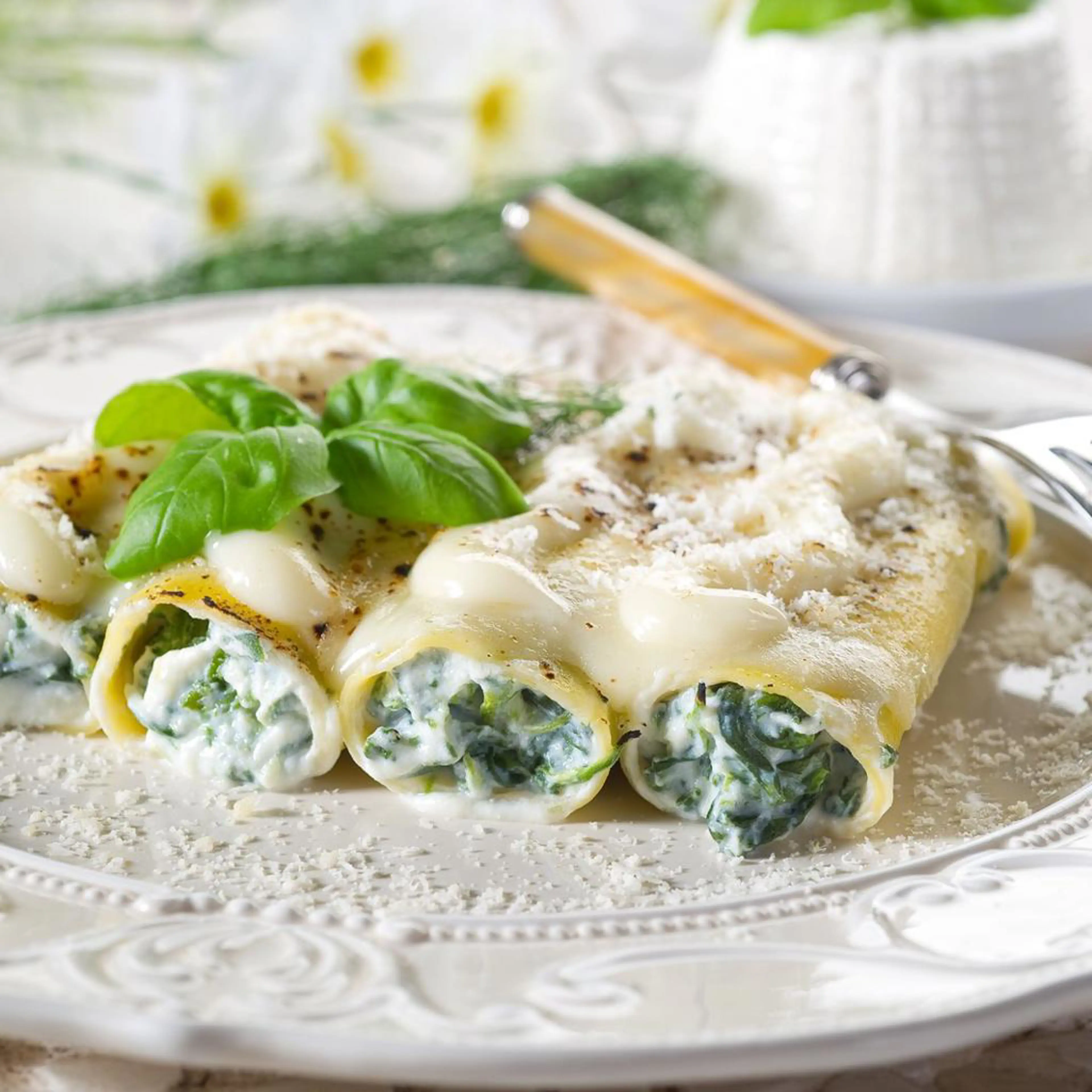 Cannelloni aux épinards