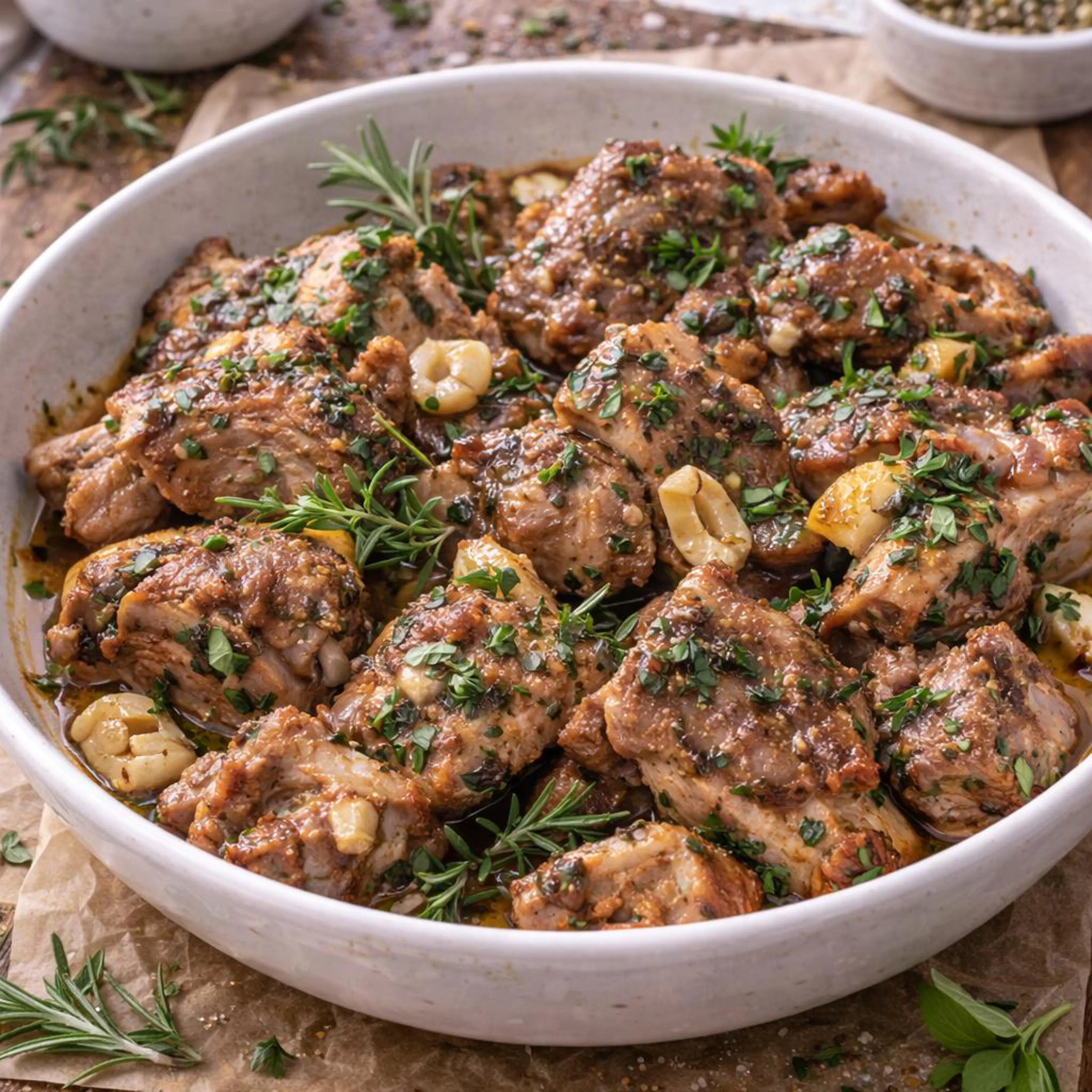 Cabrito con hierbas
