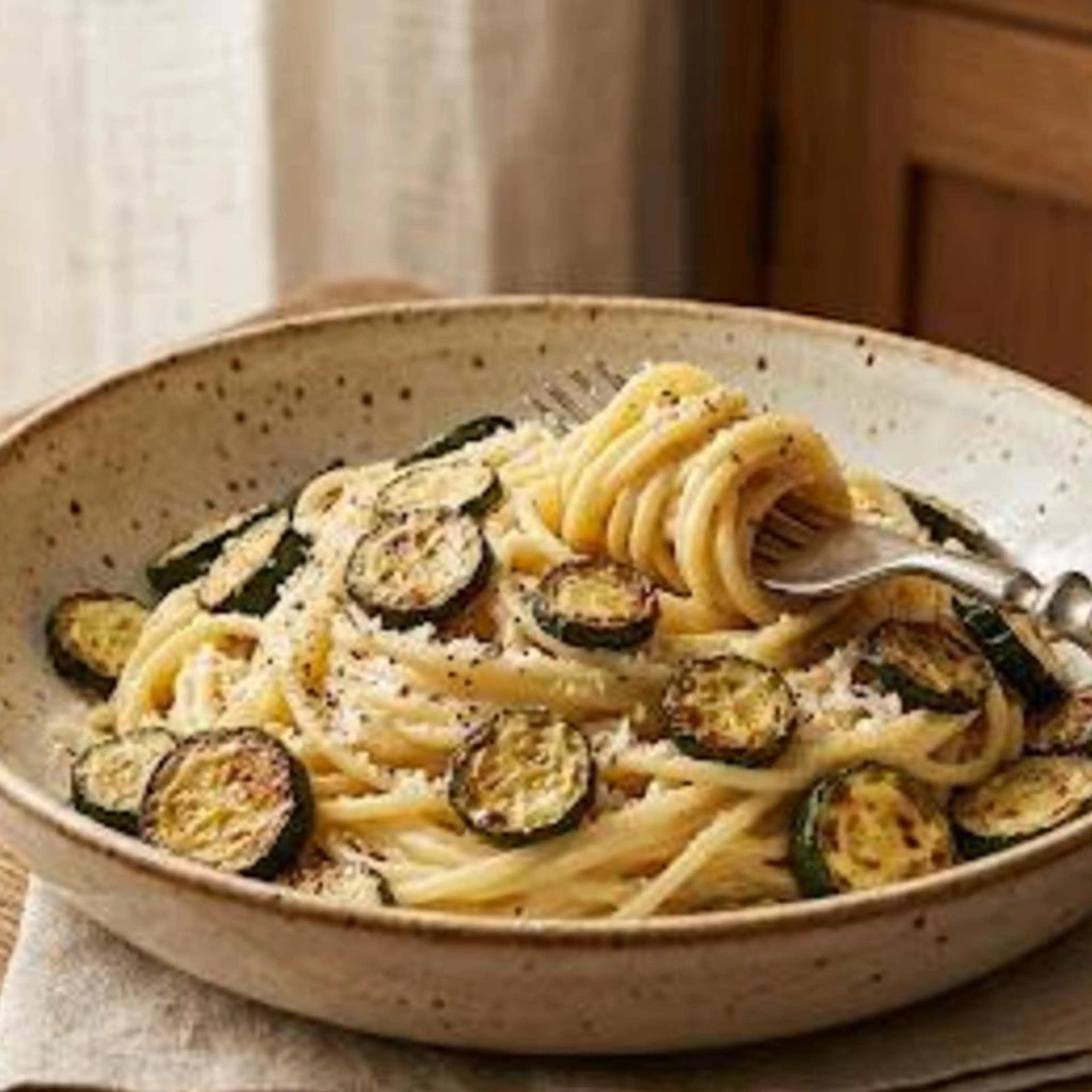 Carbonara con calabacines