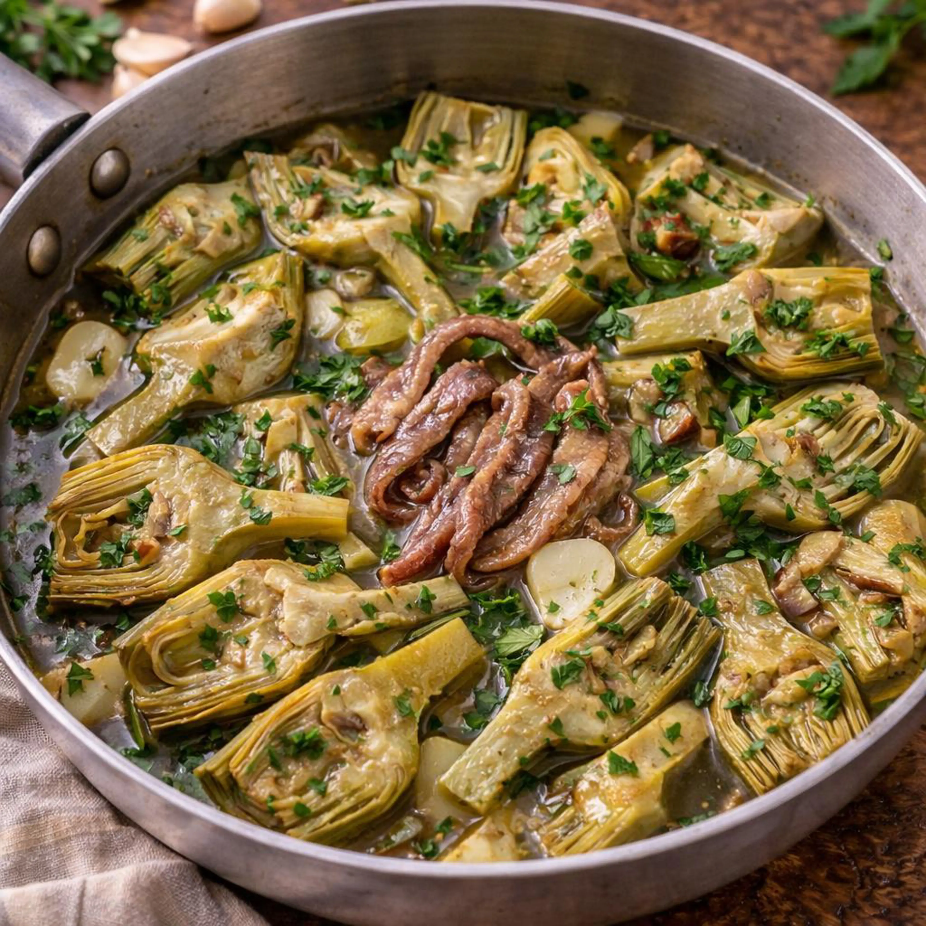 Артишоки с анчоусами