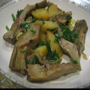 Artisjokken in de pan