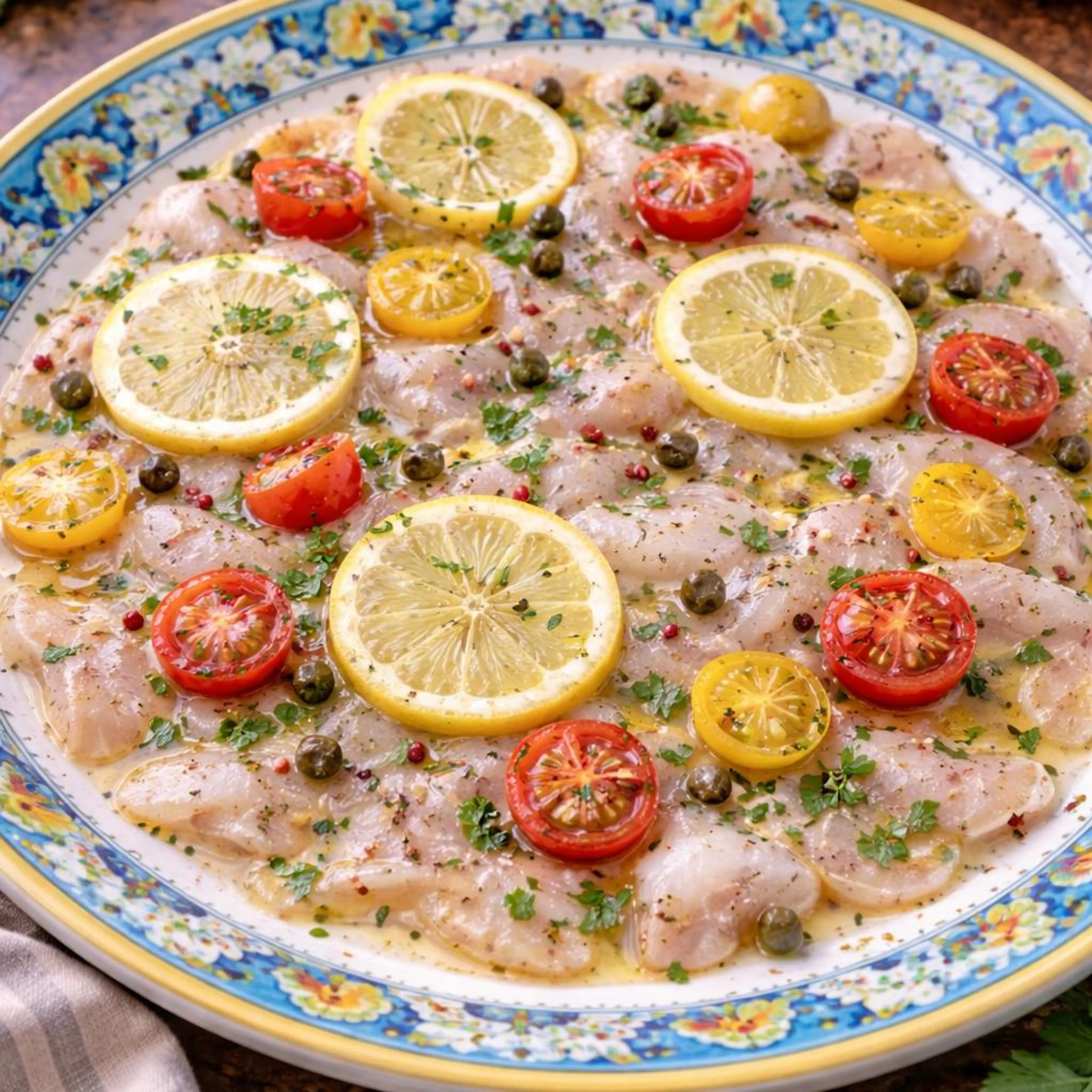 Balık carpaccio
