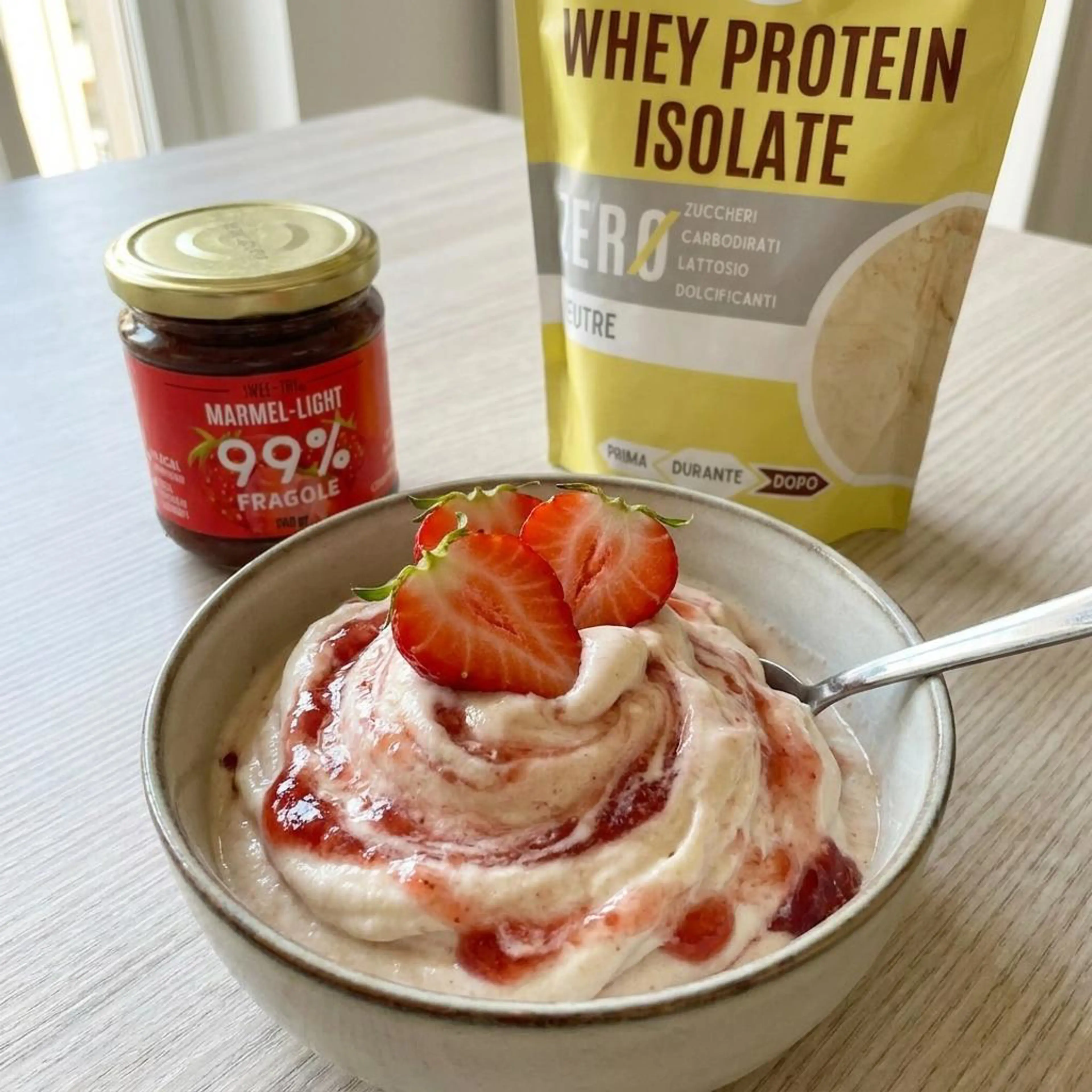 Express low FODMAP protein ice cream - lactose-free (no ice cream maker)