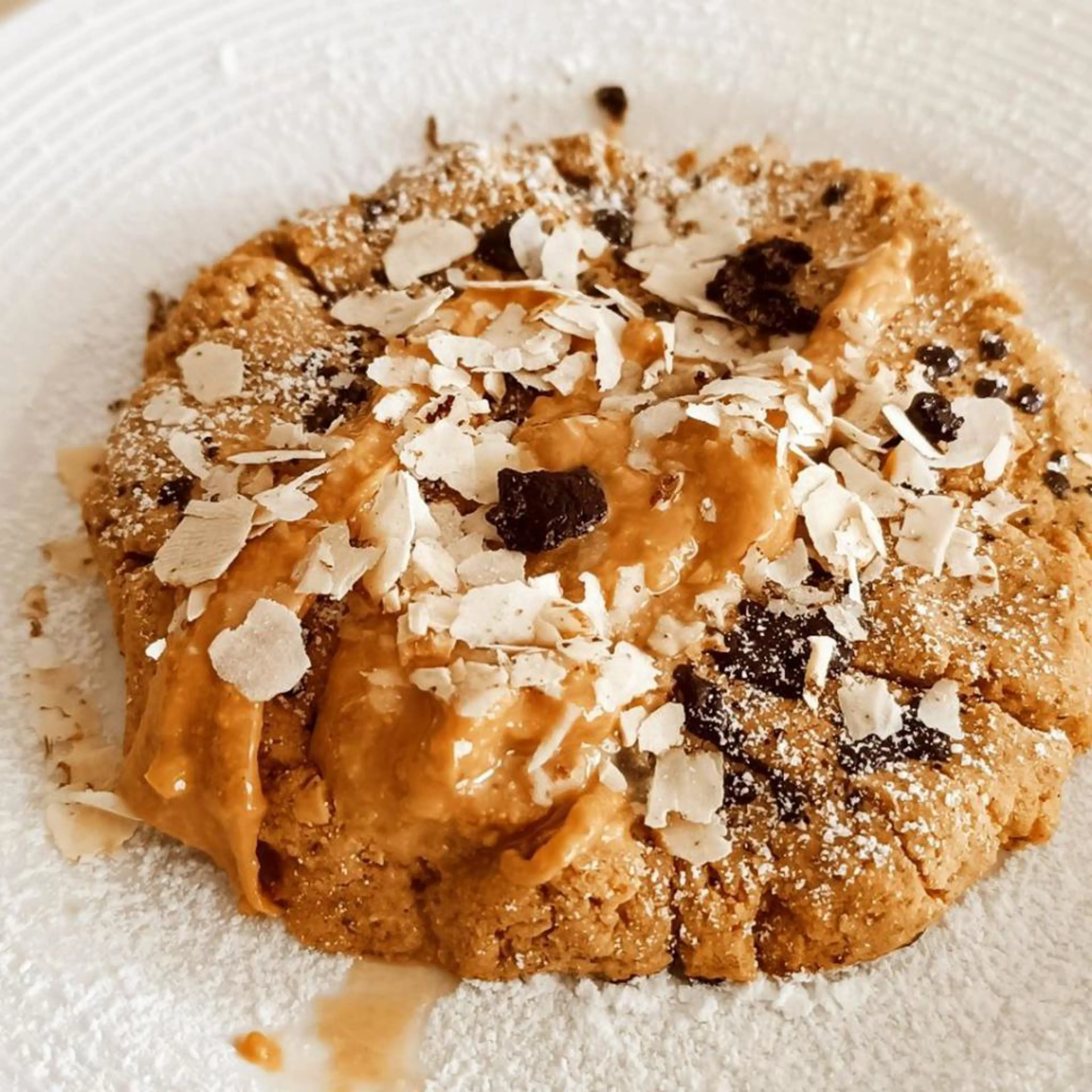 Cookie proteico vegano sem glúten