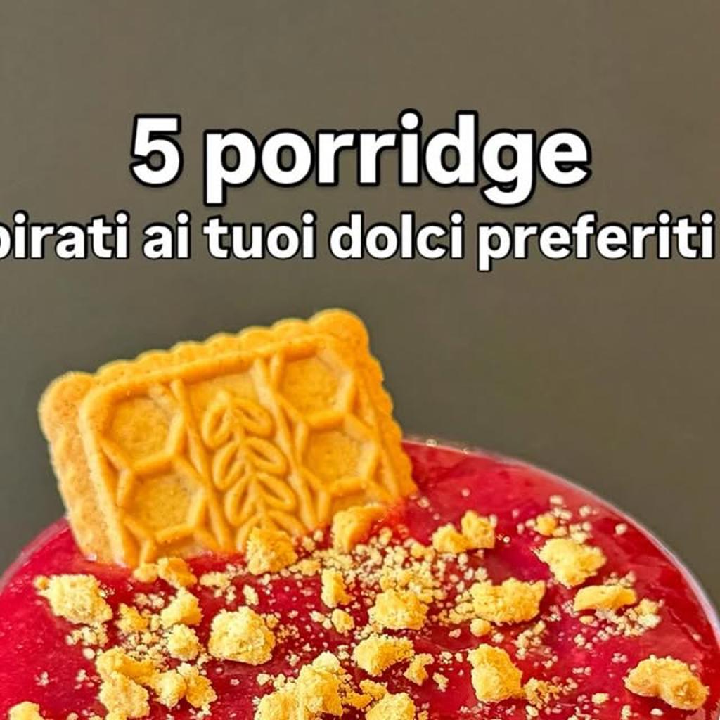 5 porridge for your breakfast (cannoli, bounty, grandmother's cake, cheesecake, snickers)