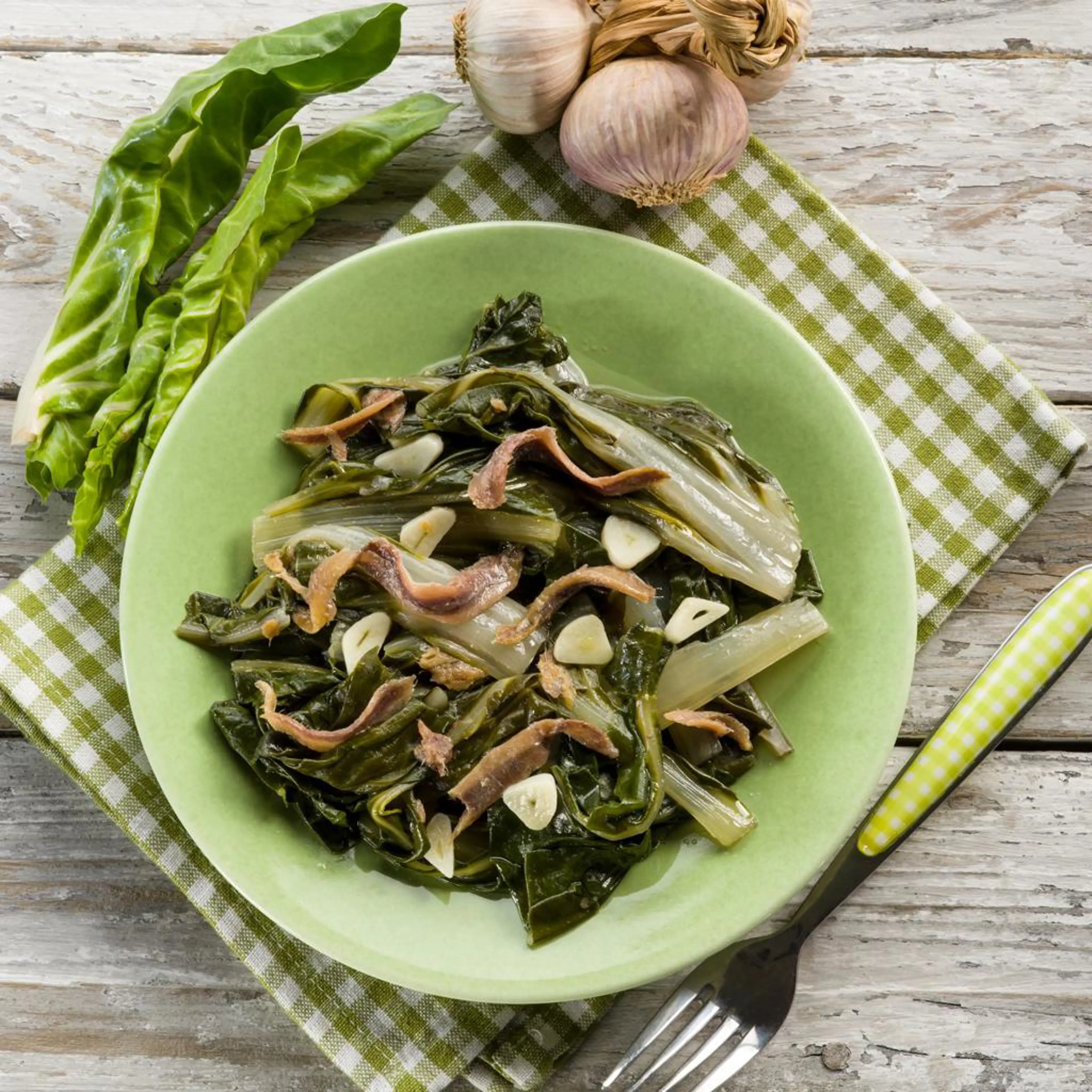 Chicory in a pan