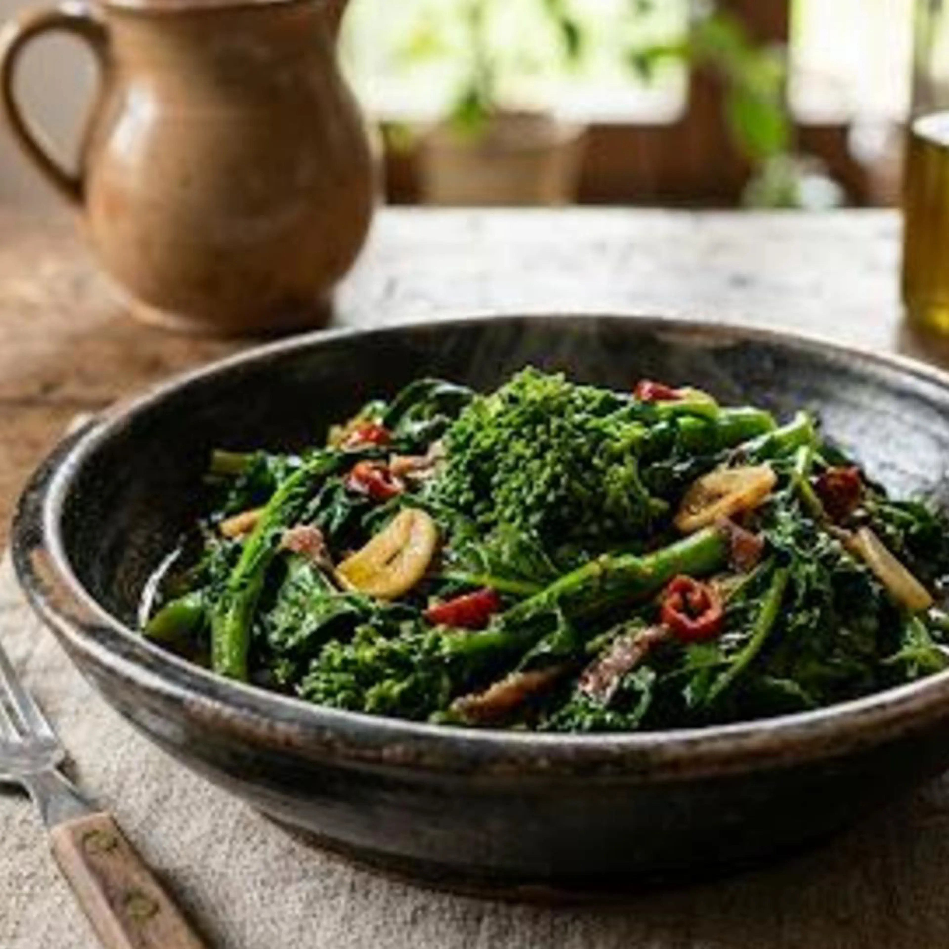 Fanes de navet sautées