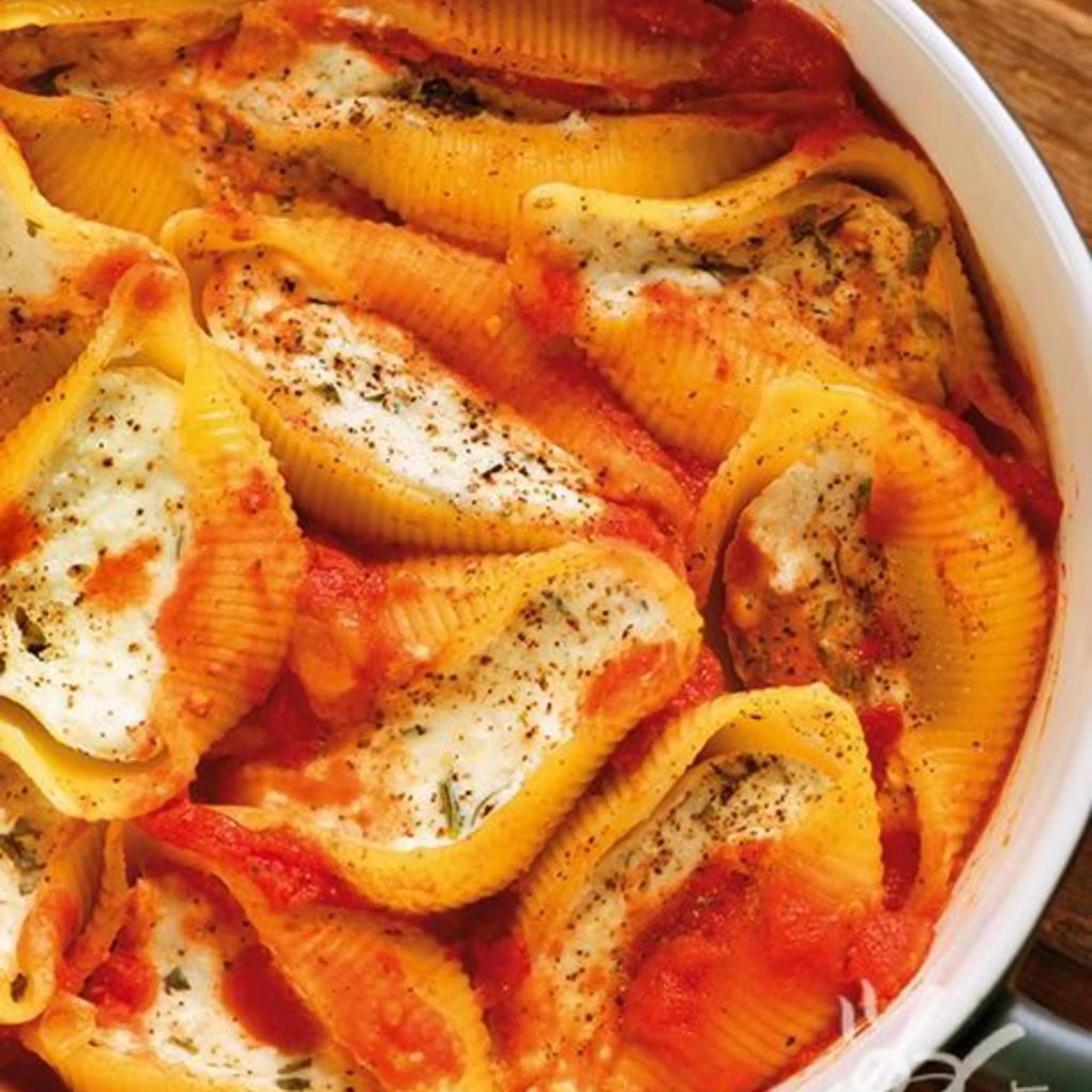 Conchiglioni com ricotta
