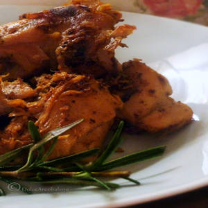 Kanin med honung och grönsaker