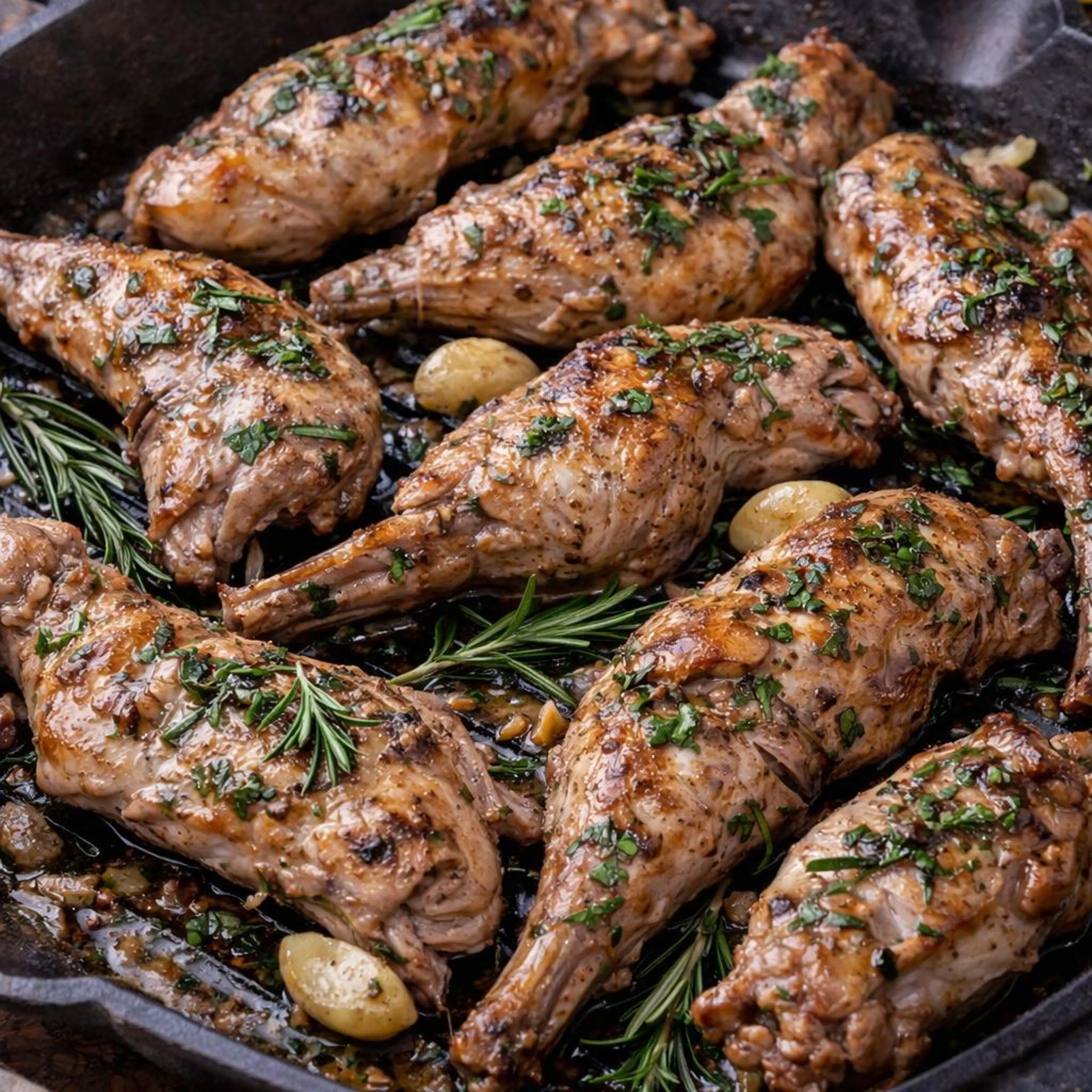 Grilled rabbit