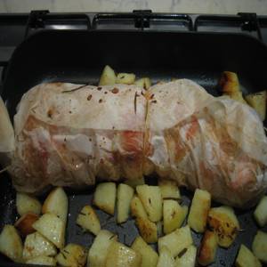 أرنب محشي بالخضار