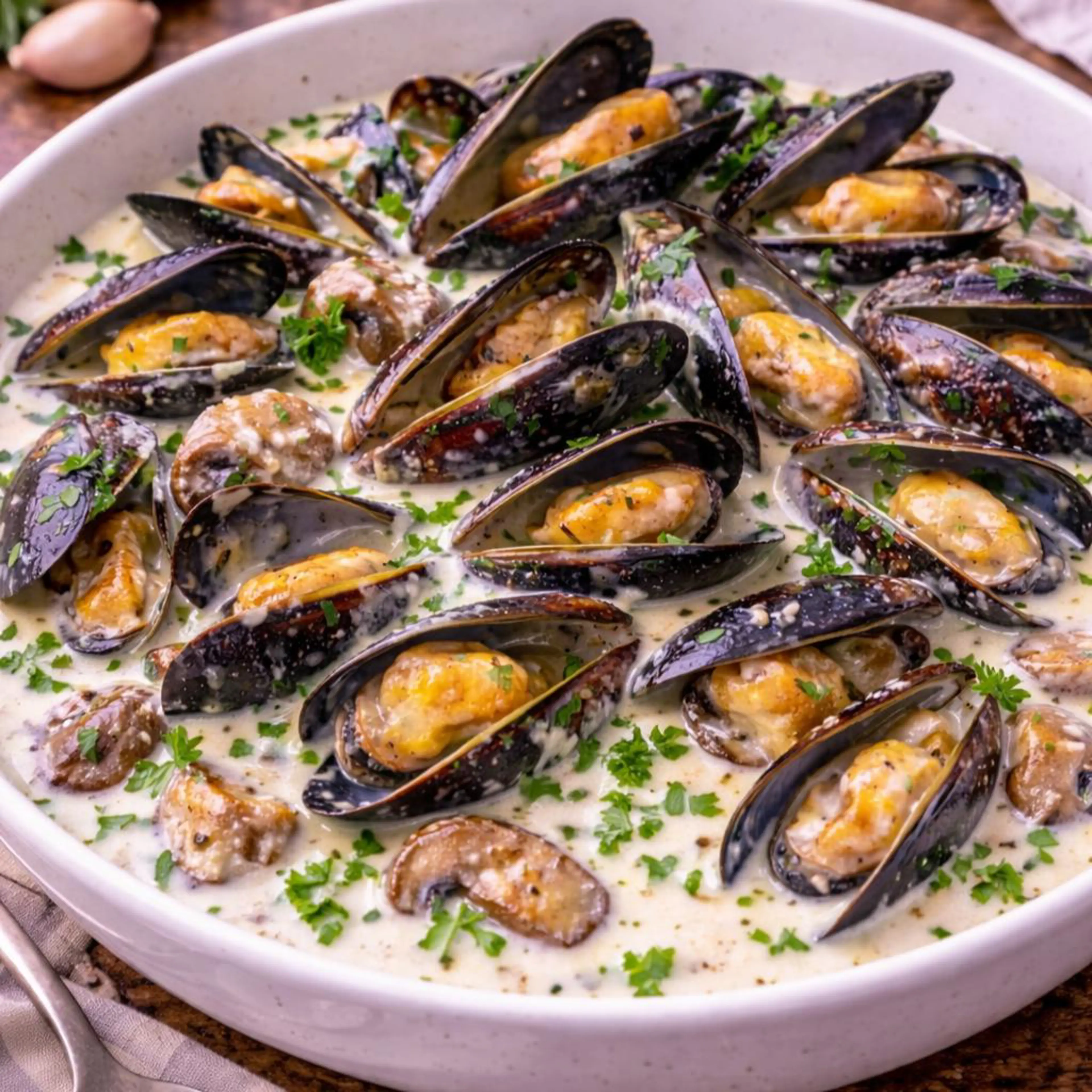 Moules au lait