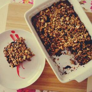 Crème de Nutella et flocons d'avoine