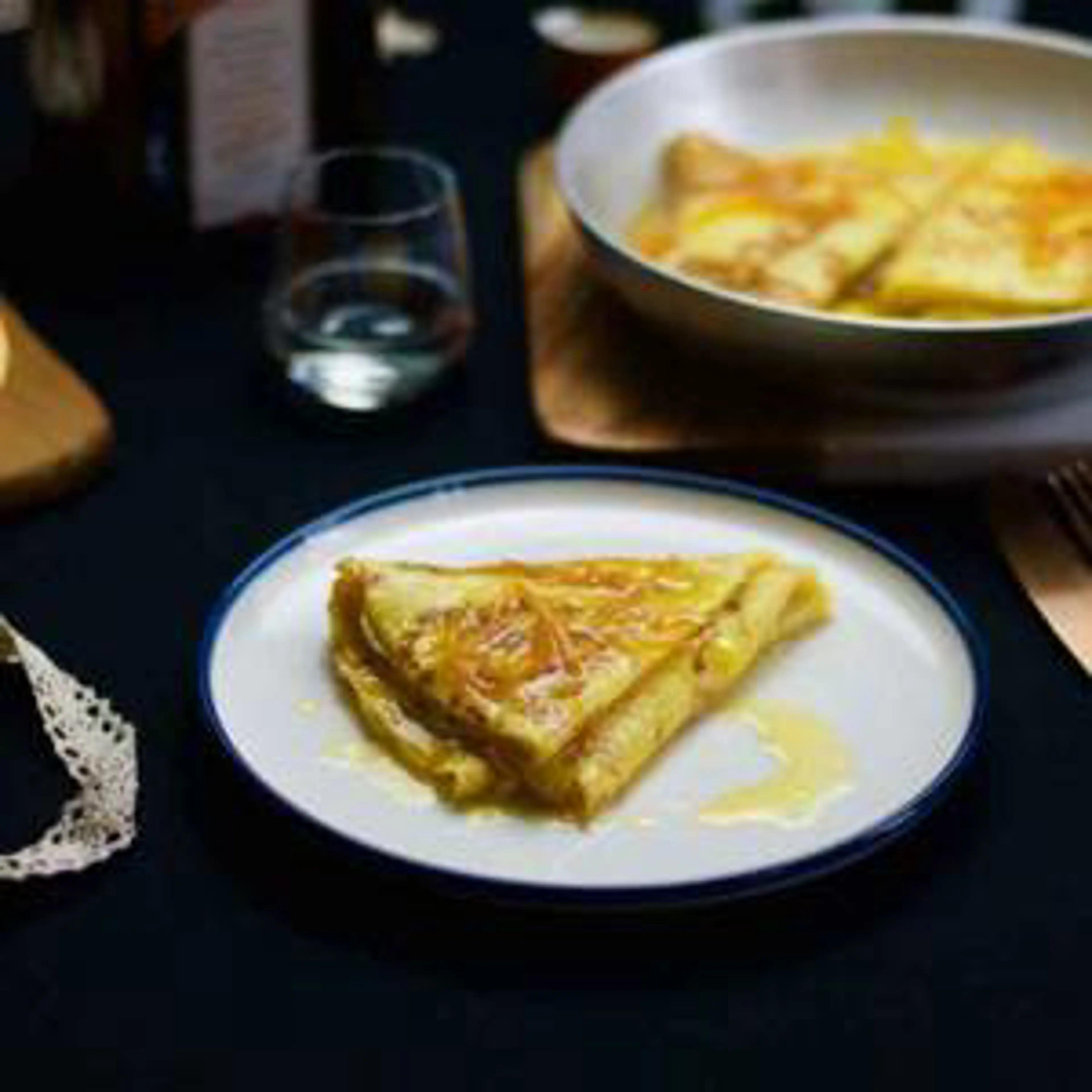 Crepes com mel