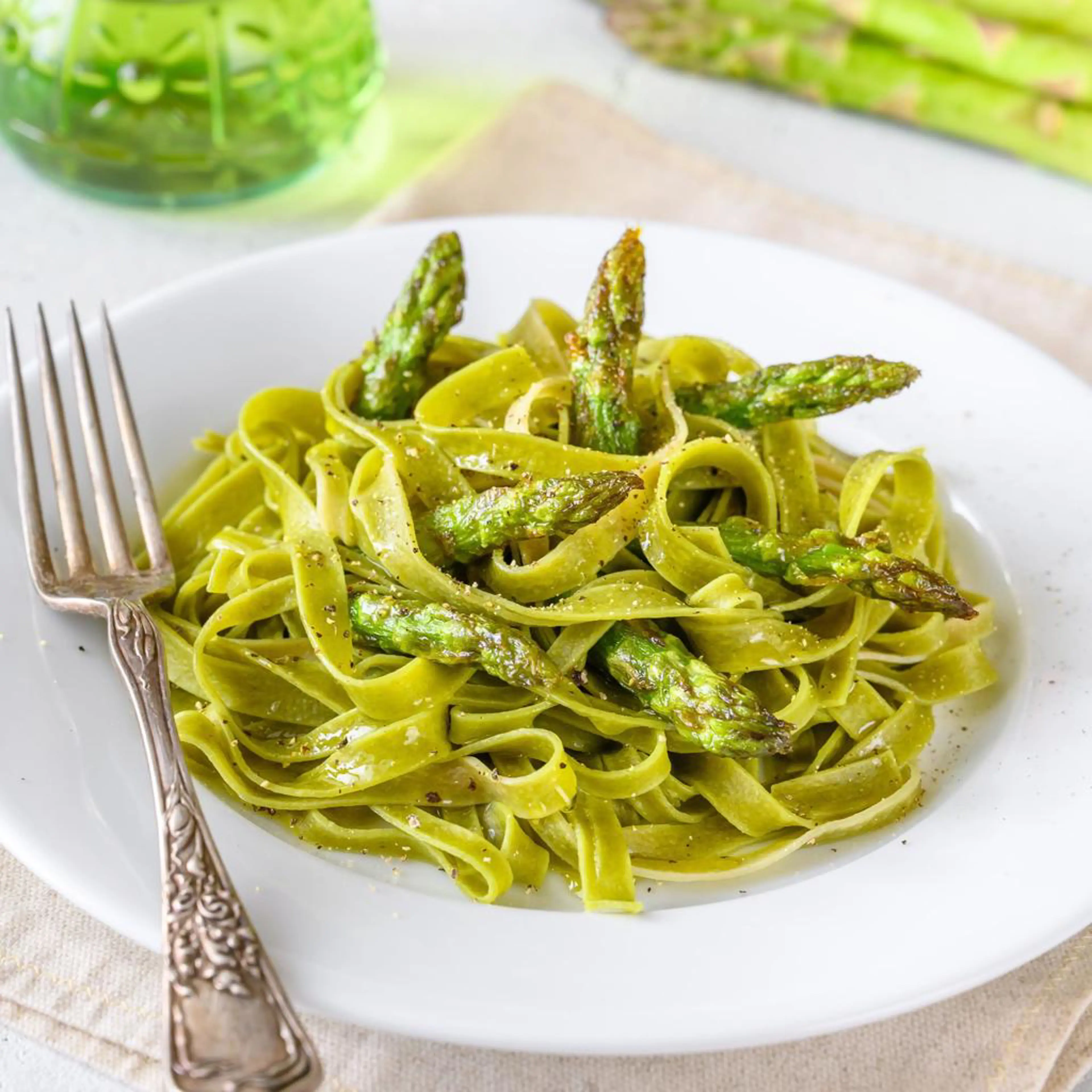 Spárgás fettuccine