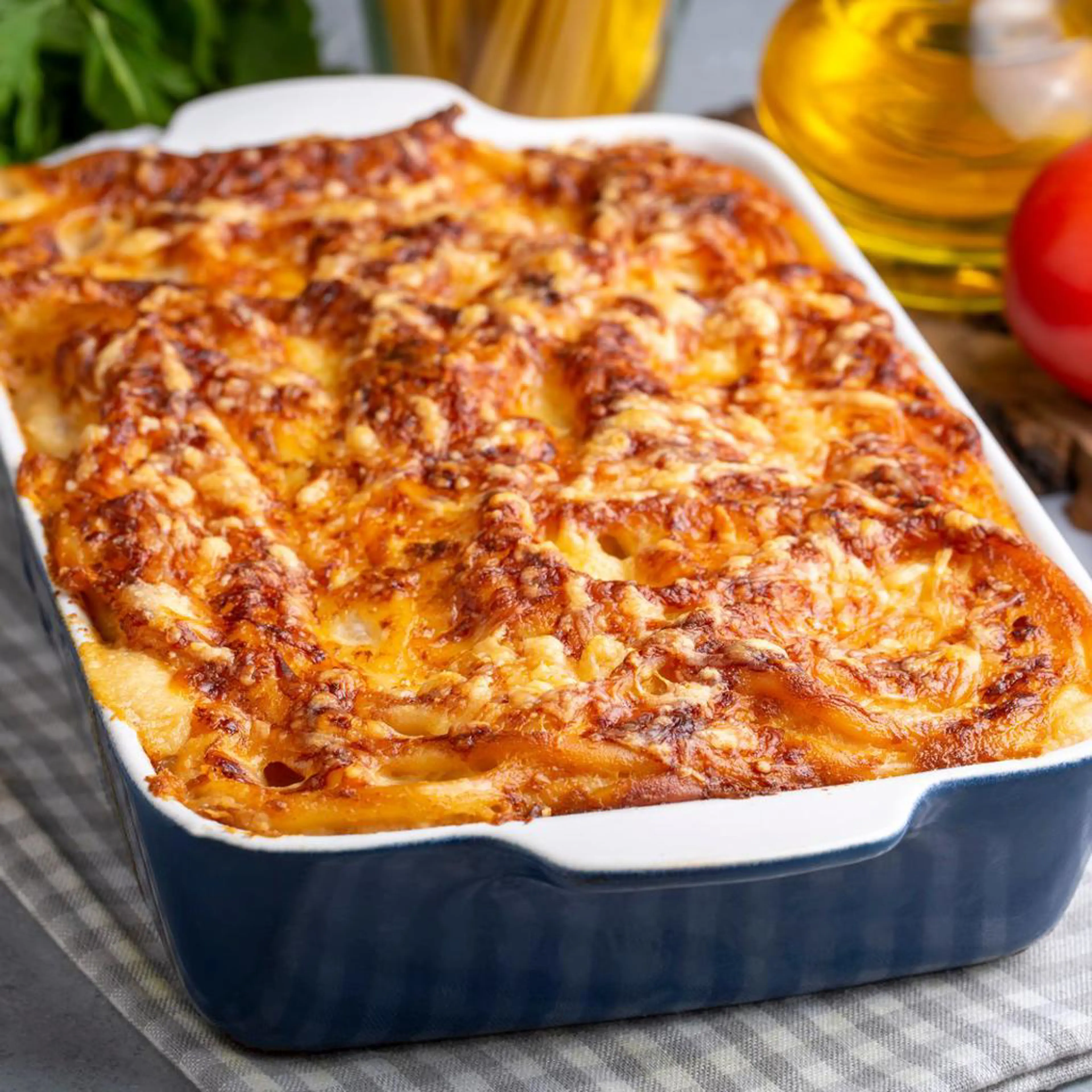 Fettuccine zapiekane