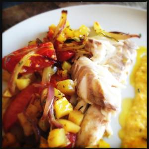 Filetto Di Spigola Con Peperoni